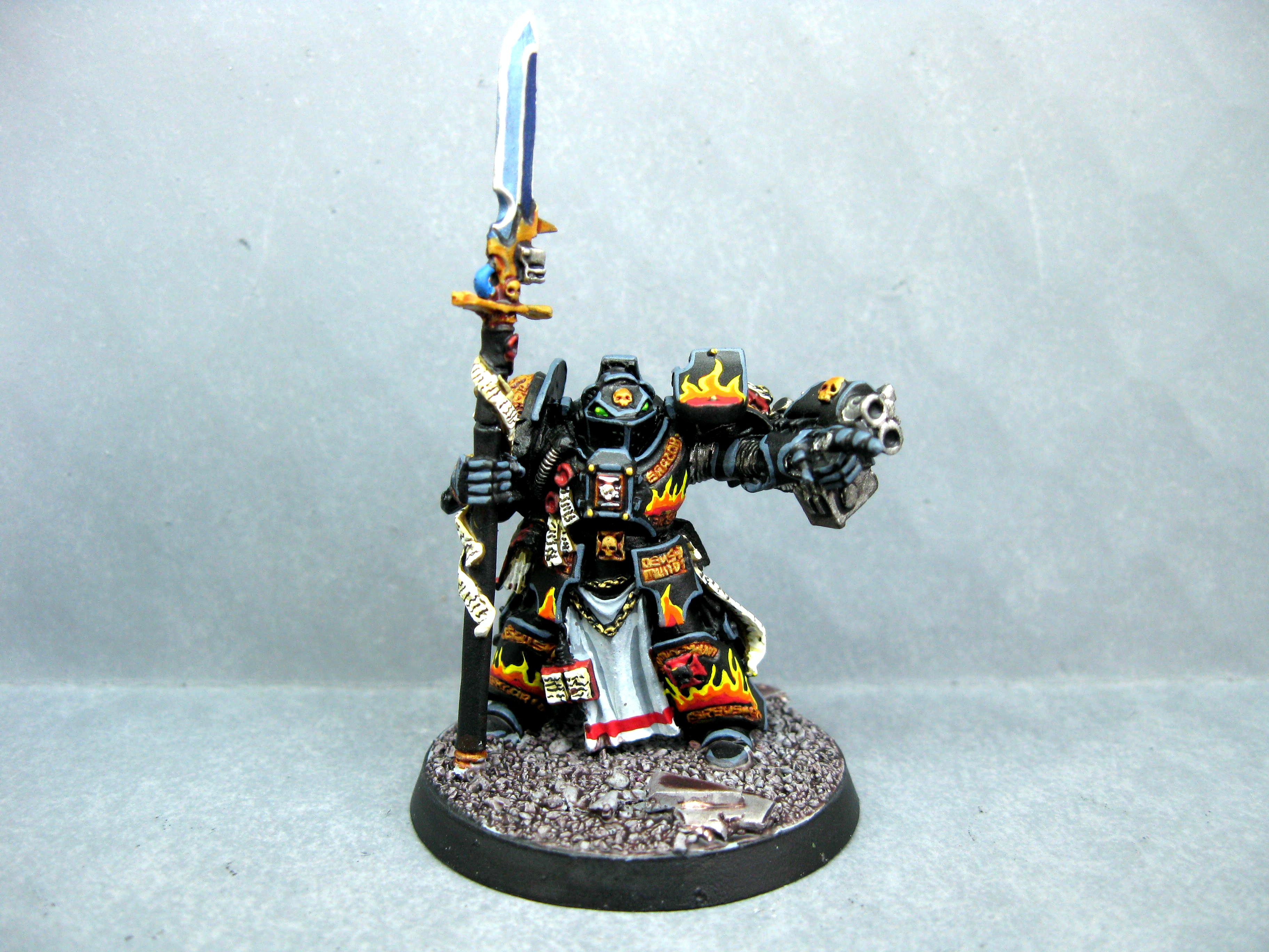 Fire, Flames, Grey Knights, Legion Of The Damned, Pro Painted, Space Marines, Warhammer 40,000