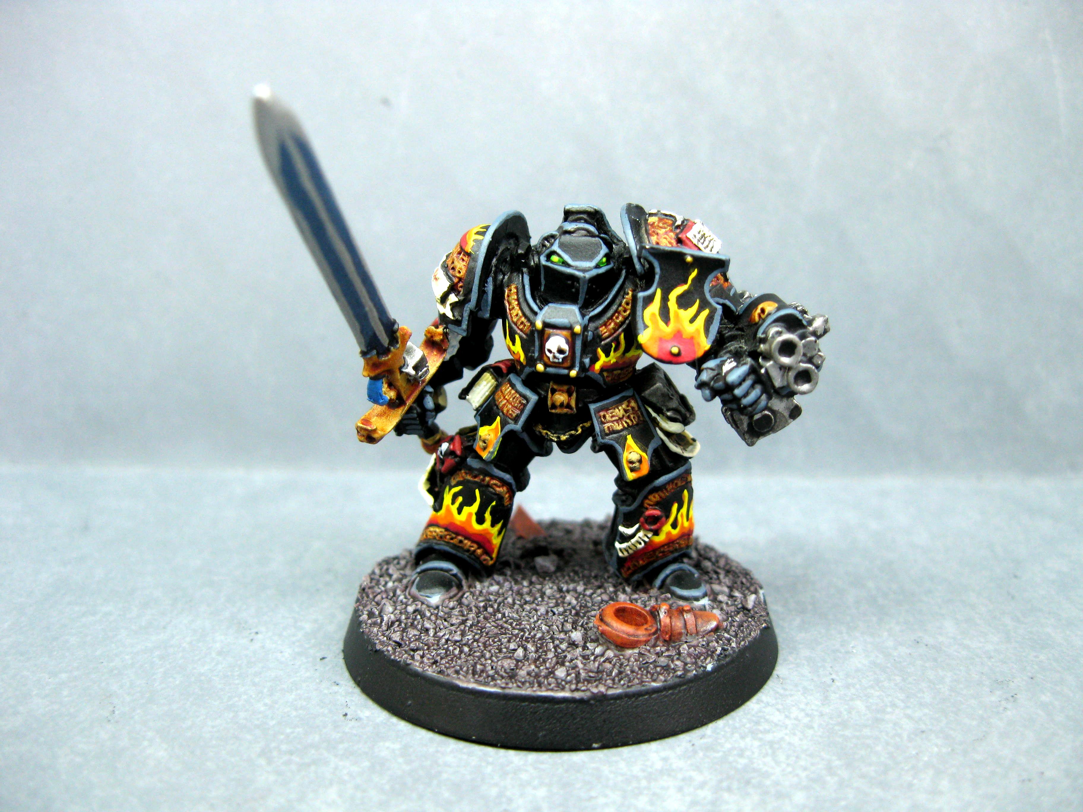 Flames, Grey Knights, Legion Of The Danmed, Pro Painted, Space Marines, Terminator Armor, Warhammer 40,000