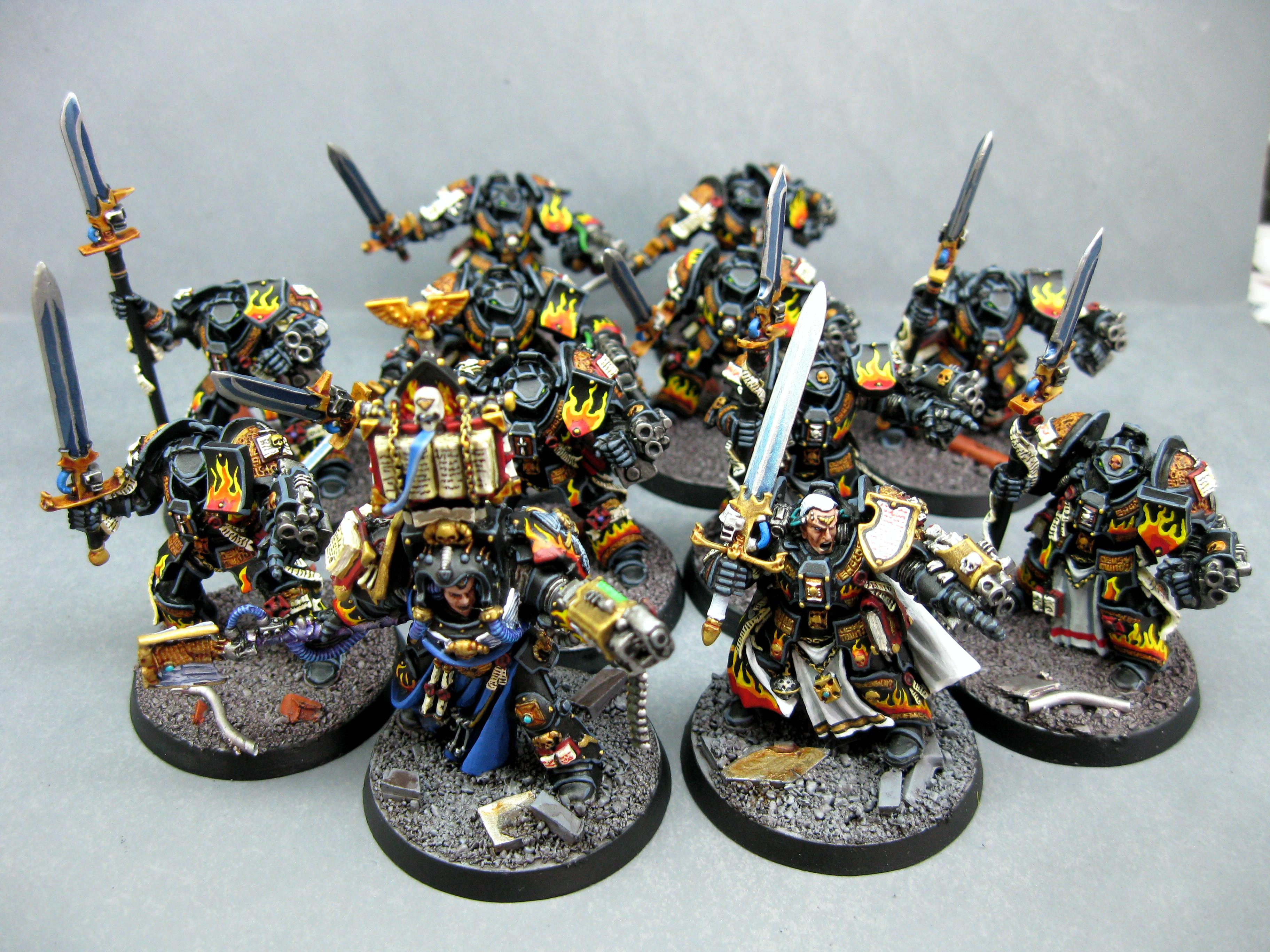 Grey Knights, Legion Of The Damned, Librarian, Pro Painted, Space Marines, Terminator Armor, Warhammer 40,000