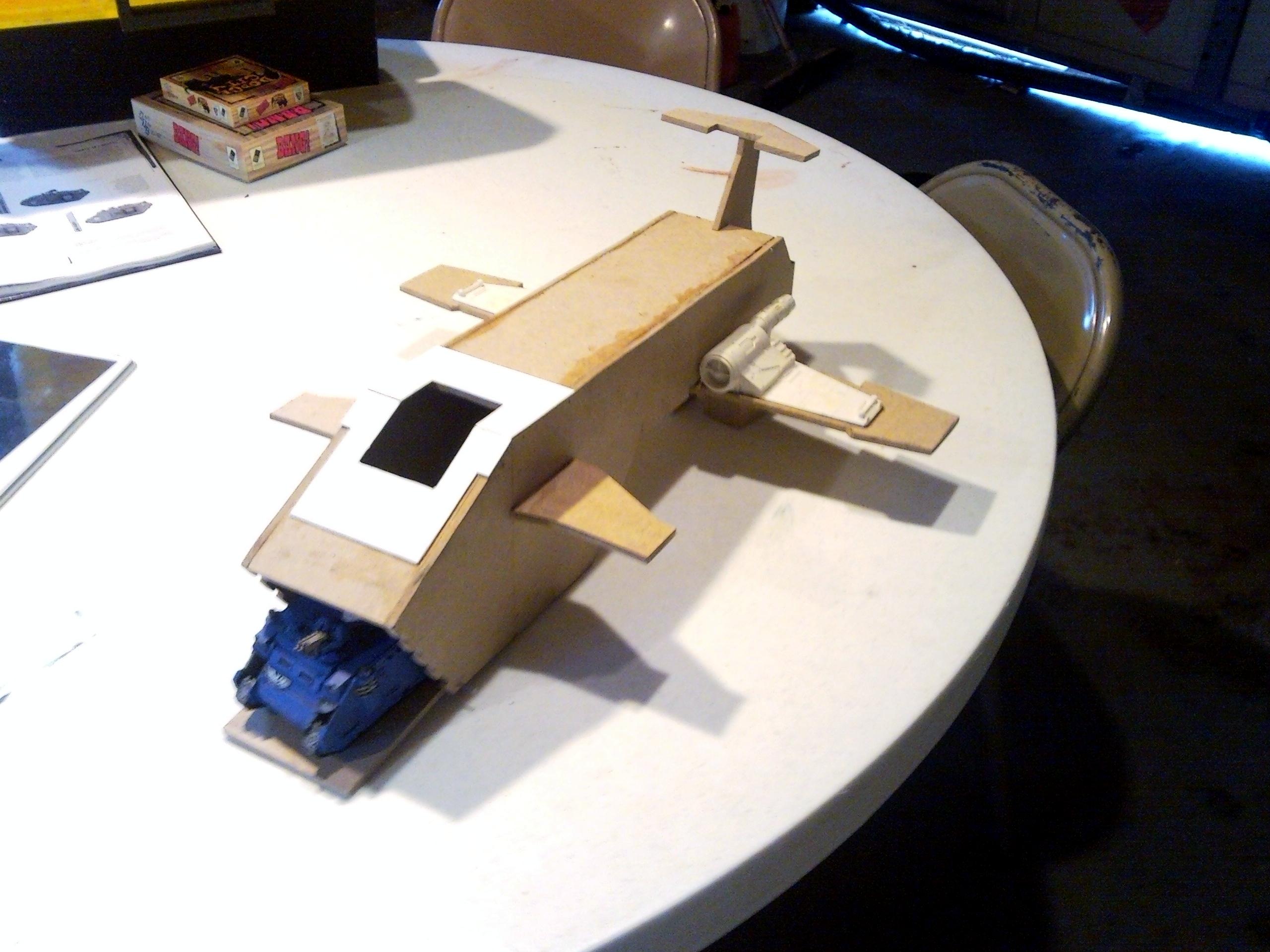 Gunship, Scratch Build, Space Marines, Thunderhawk