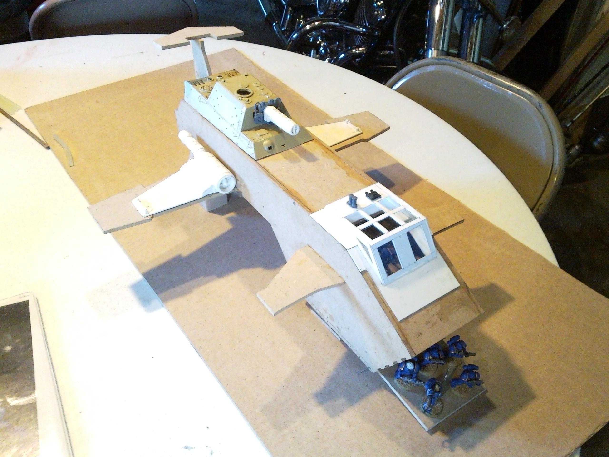 Scratch Build, Space Marines, Thunderhawk, Ultramarines