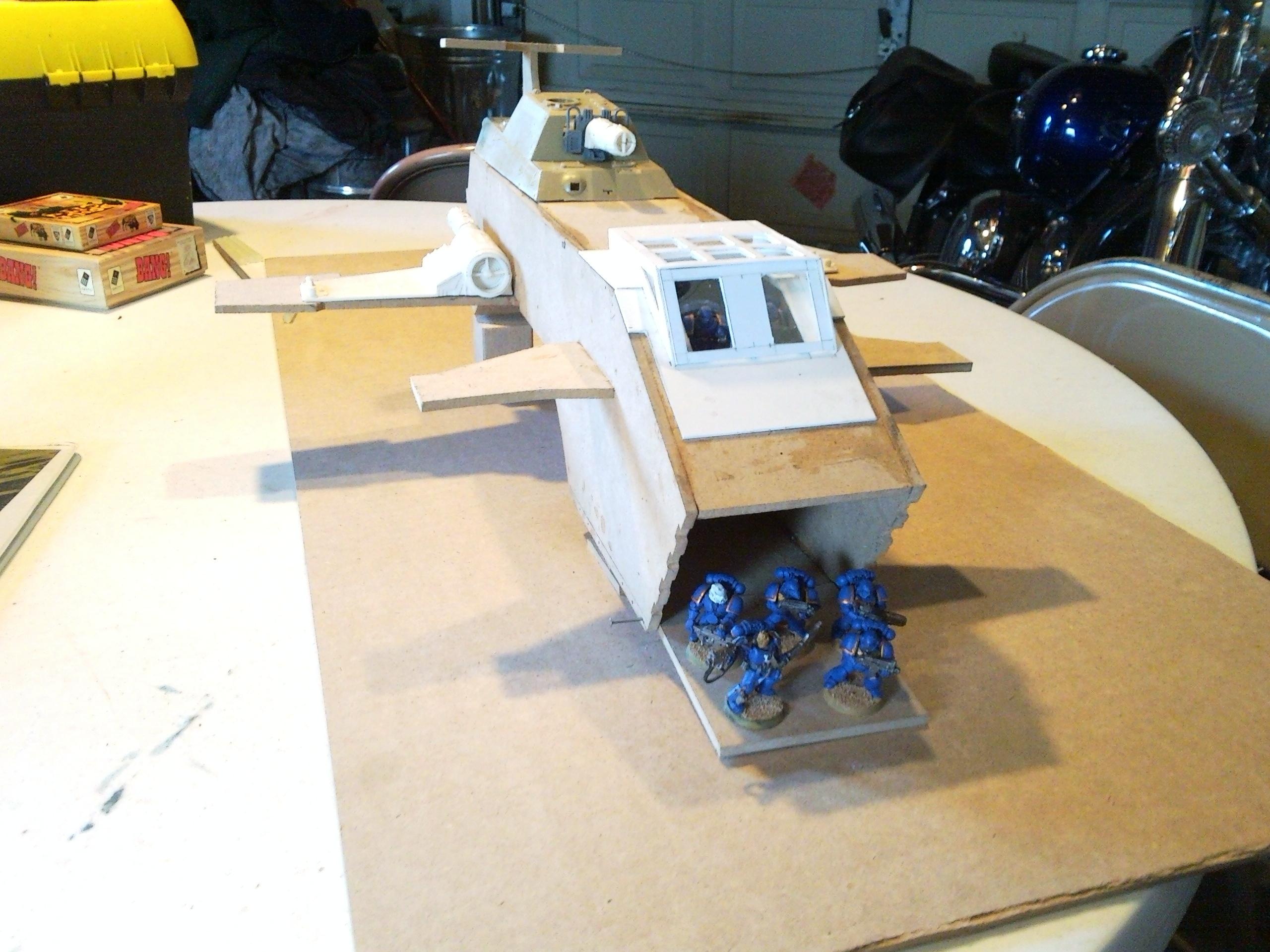Scratch Build, Space Marines, Thunderhawk, Ultramarines