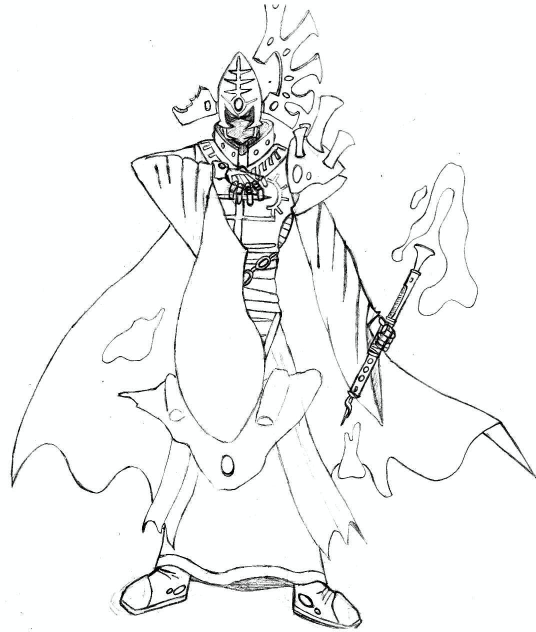 Bonesinger, Drawing, Eldar, Sketch