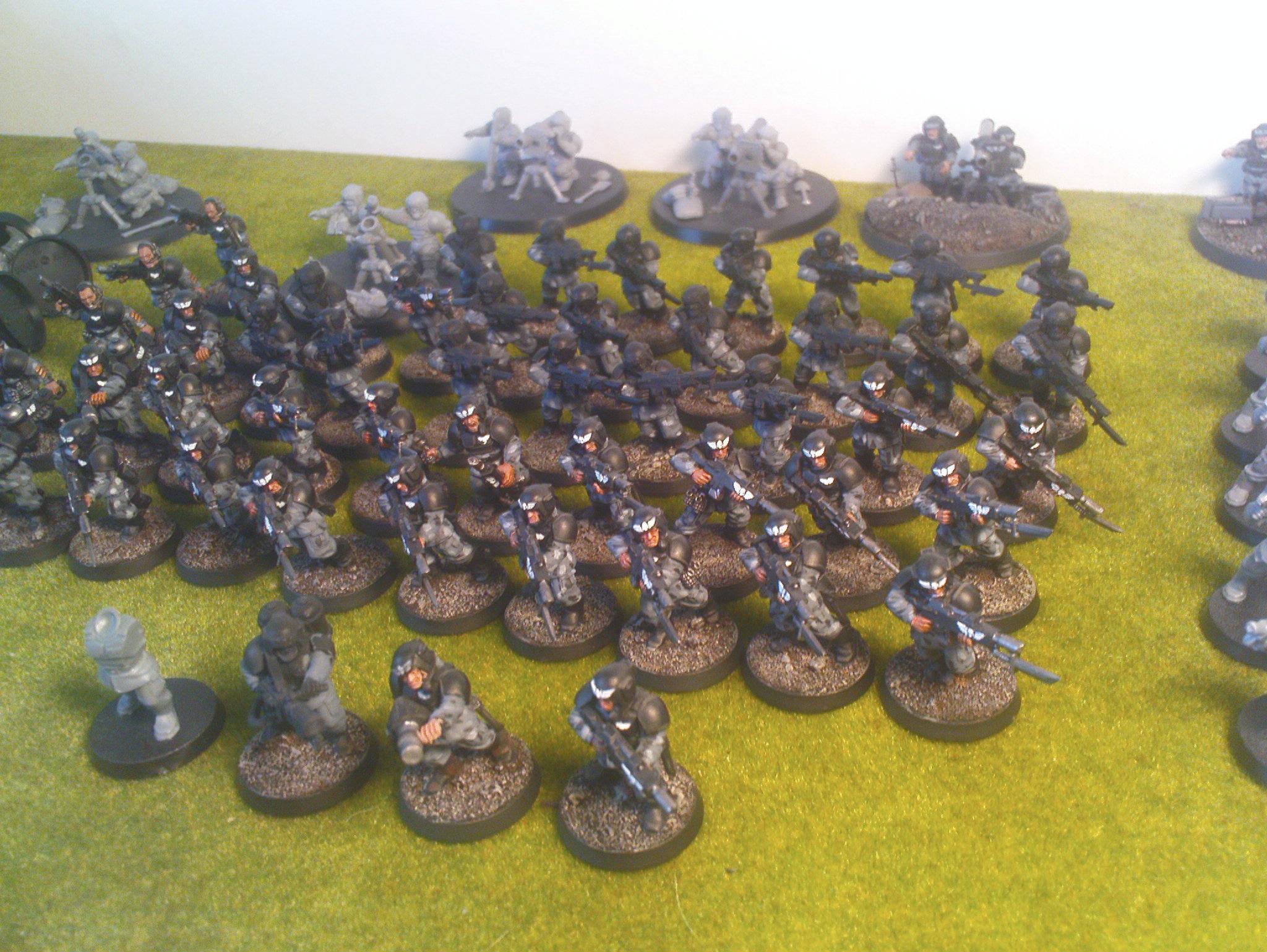 close up of Guard infantry