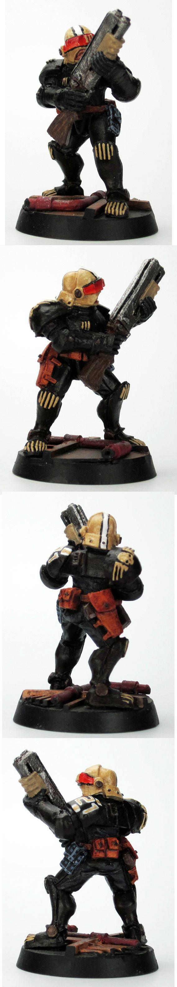 Adeptus Arbites, Enforcer, Games Workshop, Gang, Ganger, Necromunda