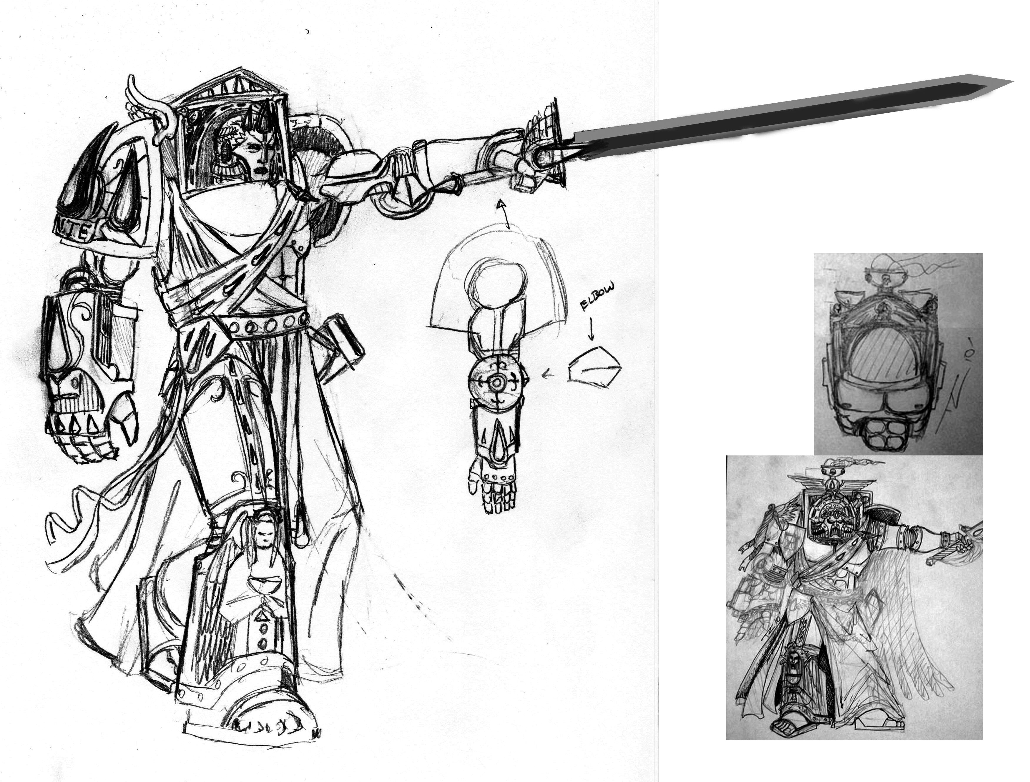 Terminator Dante Concept sketch round 2, pic A