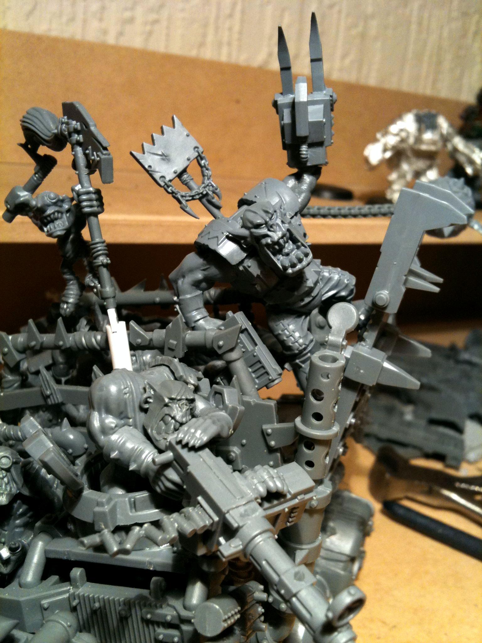 Da Dark Angelz, Nob, Orks, Trukk, Work In Progress