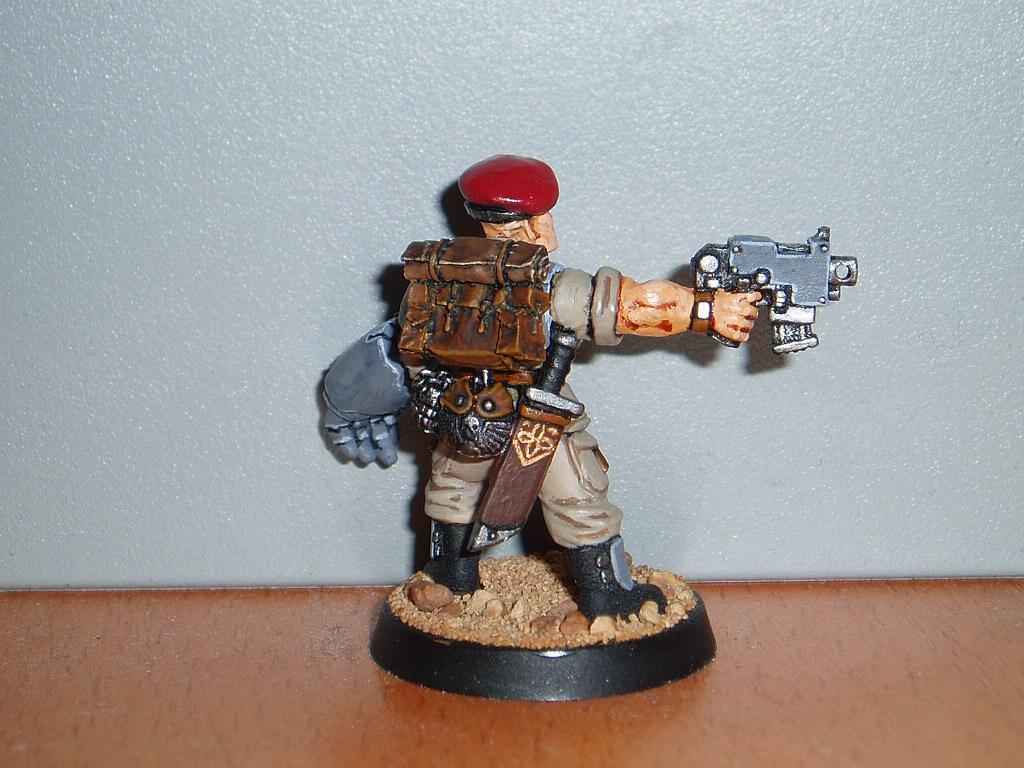 Berret, Converion, Guard, Imperial, Infantry, Officer, Power Fist
