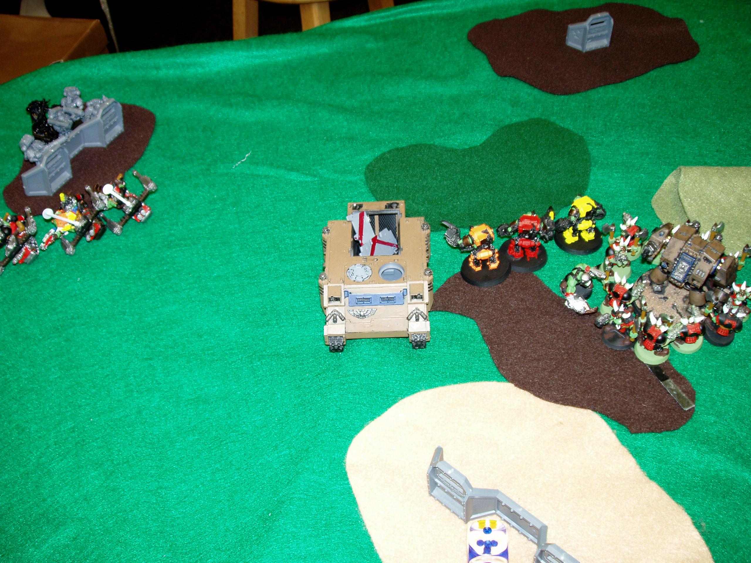 Game Table, Orks, Space Wolves, Tabletop