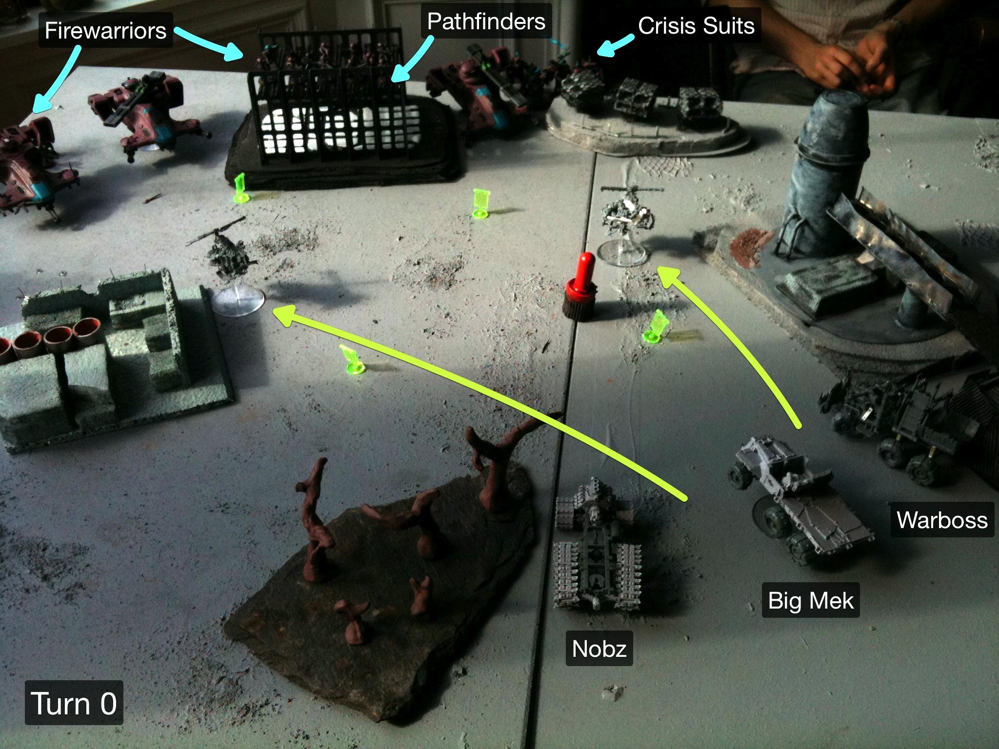 Battle Report, Da Dark Angelz, El Quixo, Orks, Tau