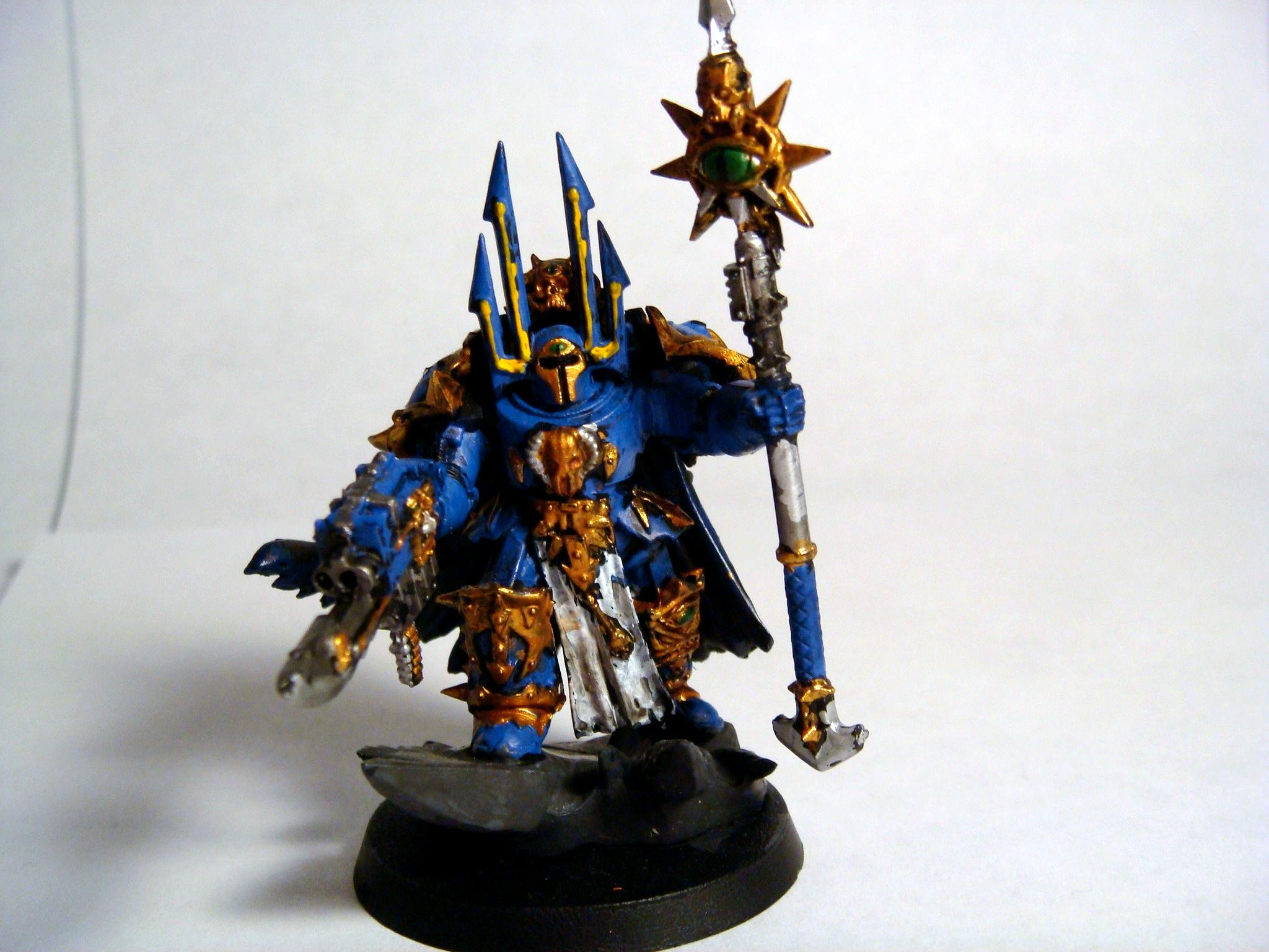Chaos, Chaos Space Marines, Lord, Sorcerer, Terminator Armor, Thousand Sons