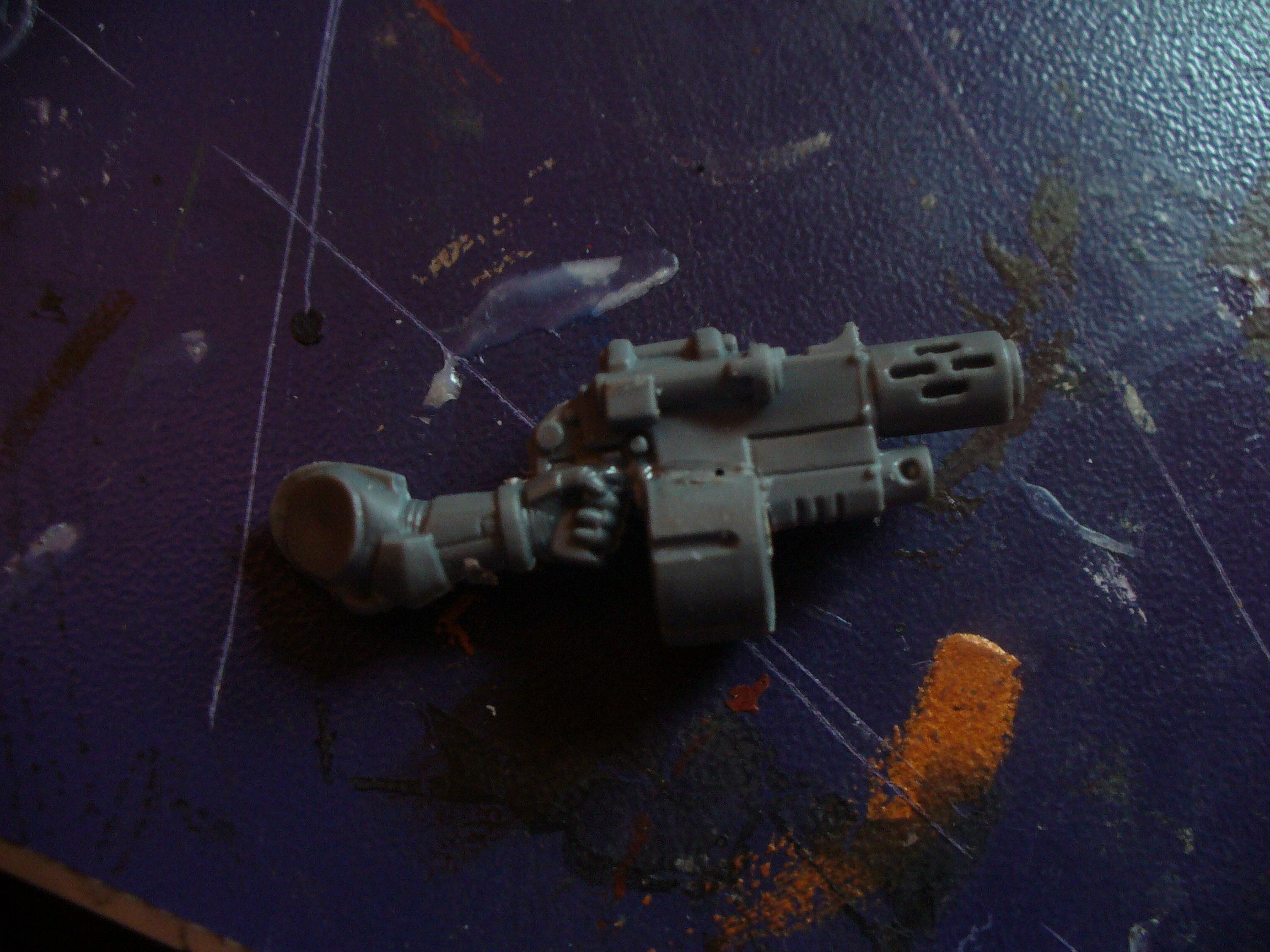 the finished combi-melta arm