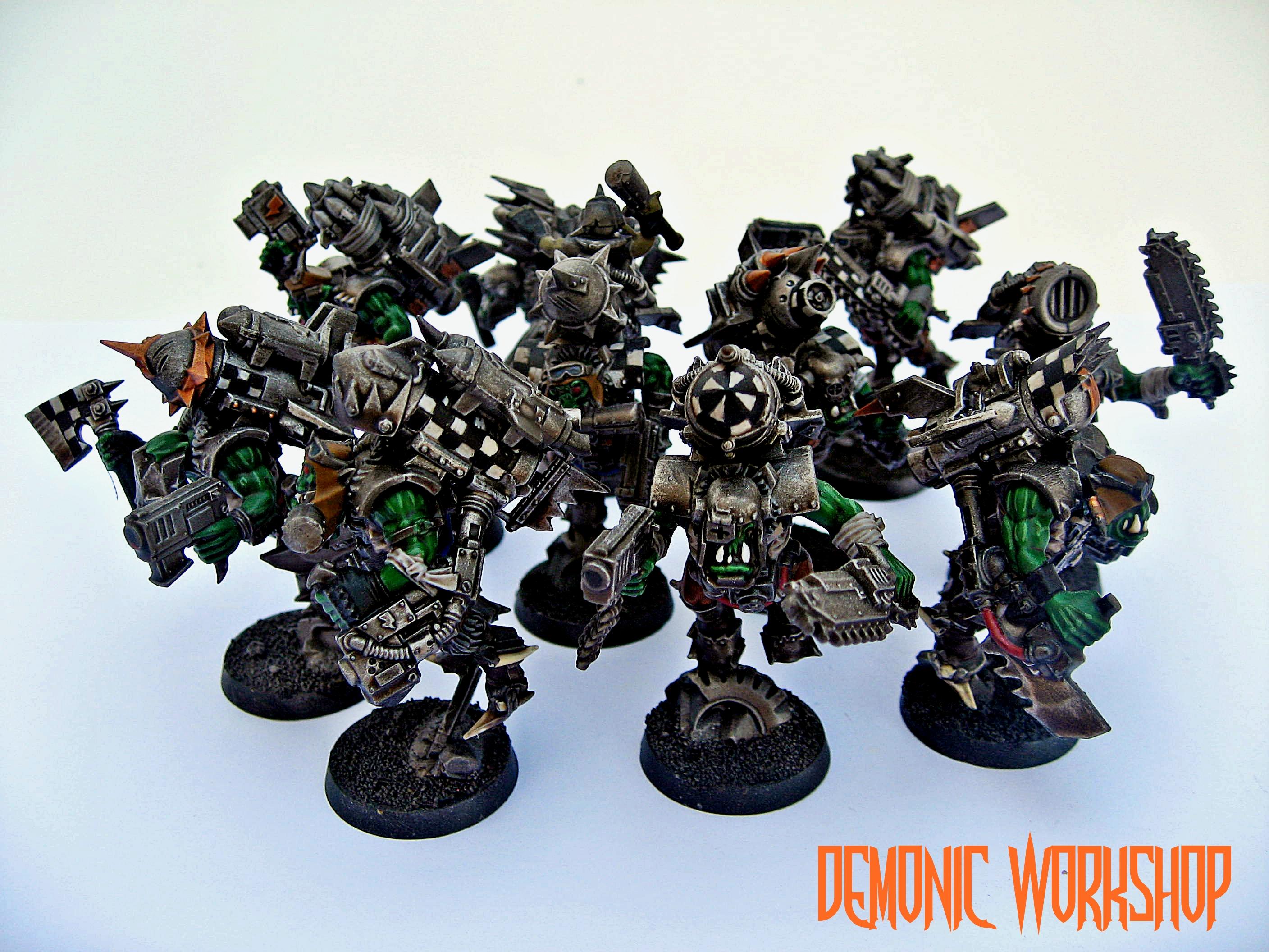 Army, Artwork, Black Templars, Demonic Workshop, Orks, Space Marines, Warhammer 40,000