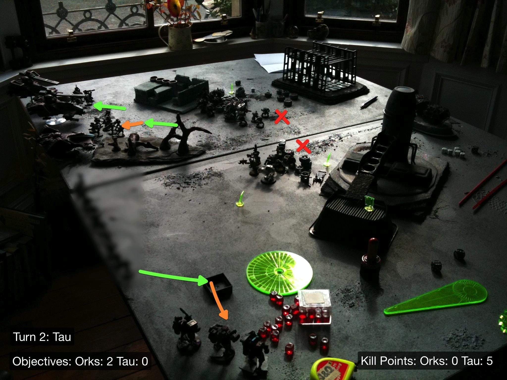 Battle Report, Da Ork Angelz, El Quixo, Orks, Tau