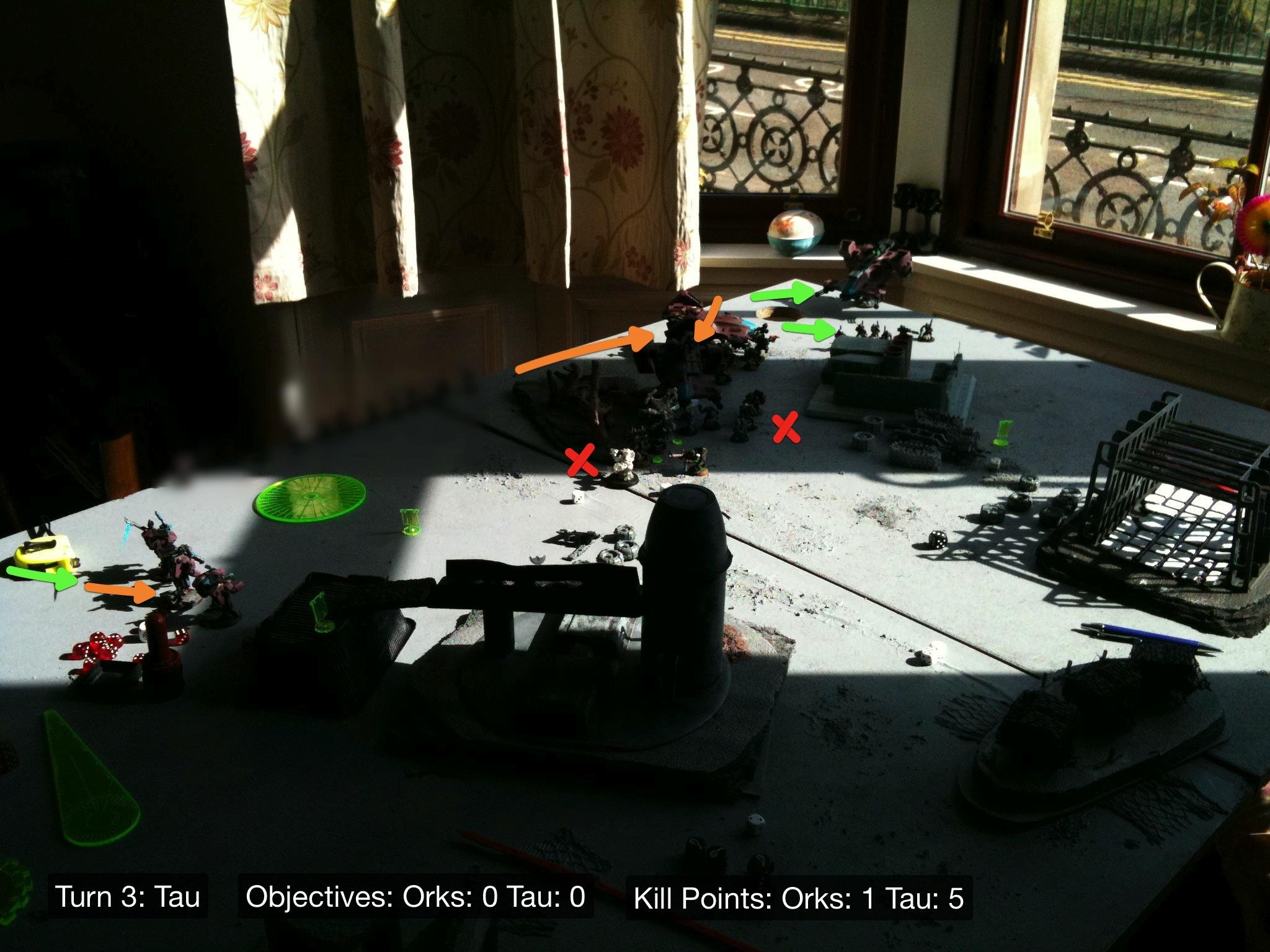 Battle Report, Da Ork Angelz, El Quixo, Orks, Tau