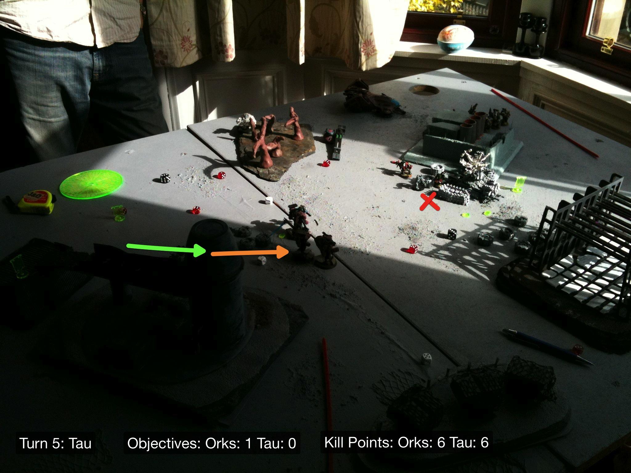 Battle Report, Da Ork Angelz, El Quixo, Orks, Tau