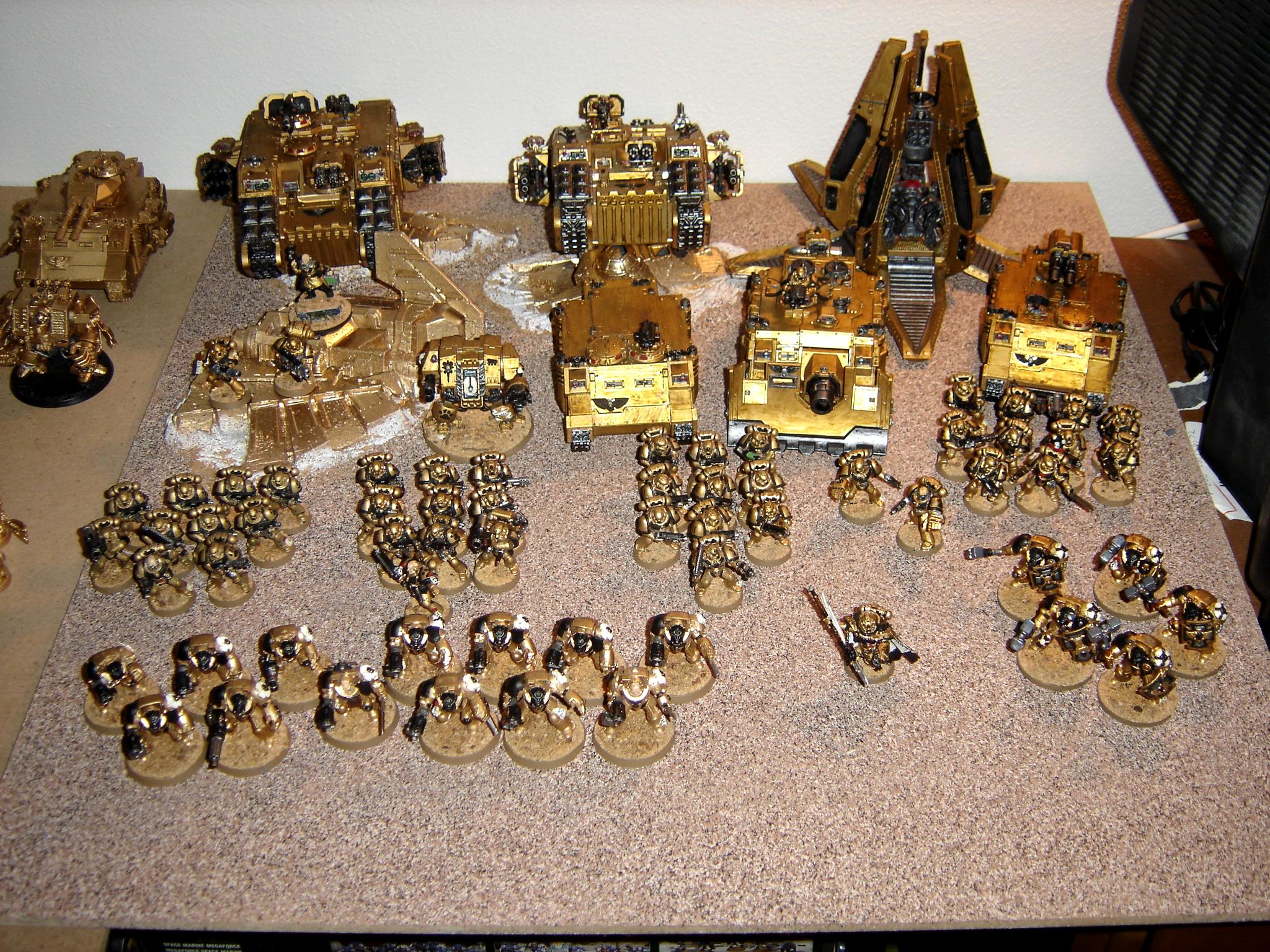 Army, Gold, Space Marines, Warhammer 40,000