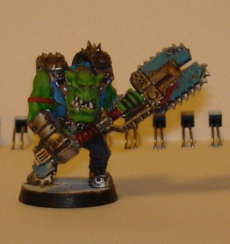 28mm, Elite, Games Workshop, Headquarters, Infantry, Nob, Orks, Science-fiction, Warhammer 40,000