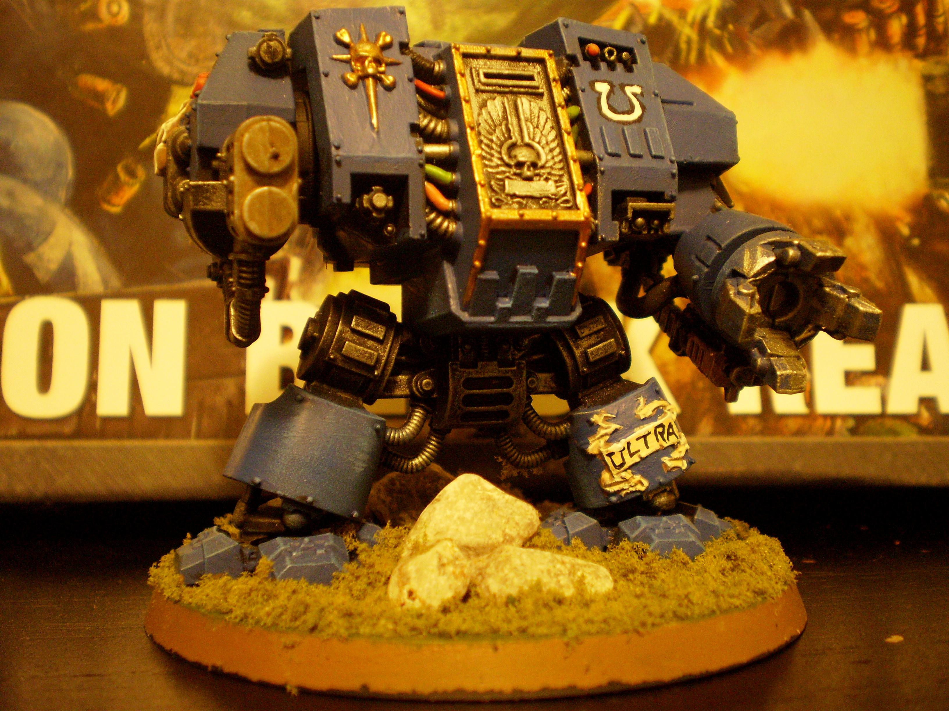 Dreadnought, Space Marines, Ultramarines, Warhammer 40,000