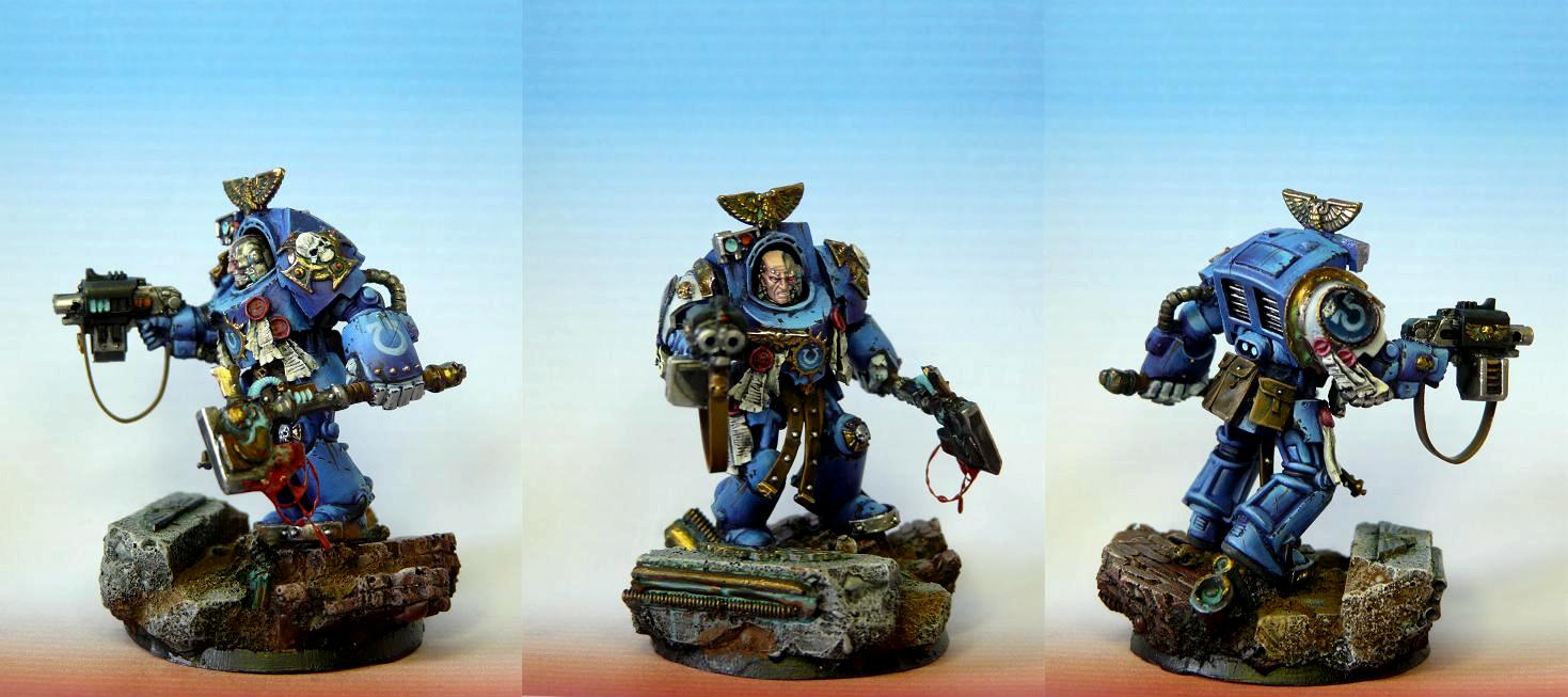 Space Marines, Terminator Armor, Ultramaine, Ultramarines