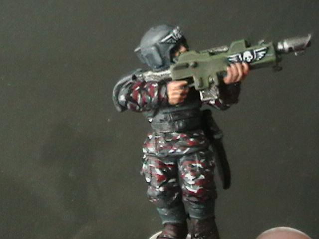 Cadians, Camouflage, Imperial Guard, Lasgun - better look at the camo ...