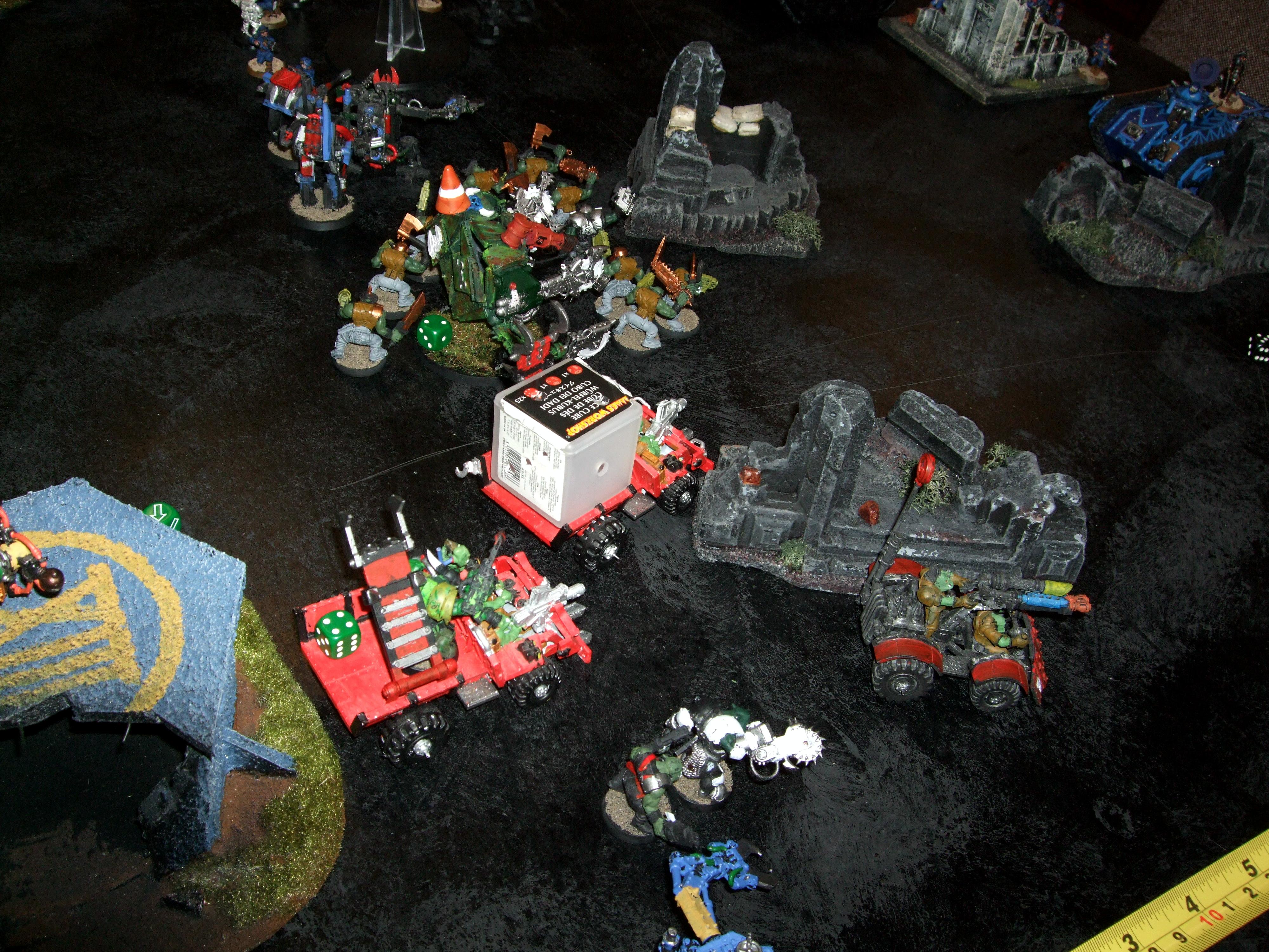Turn 1: Manticores firing