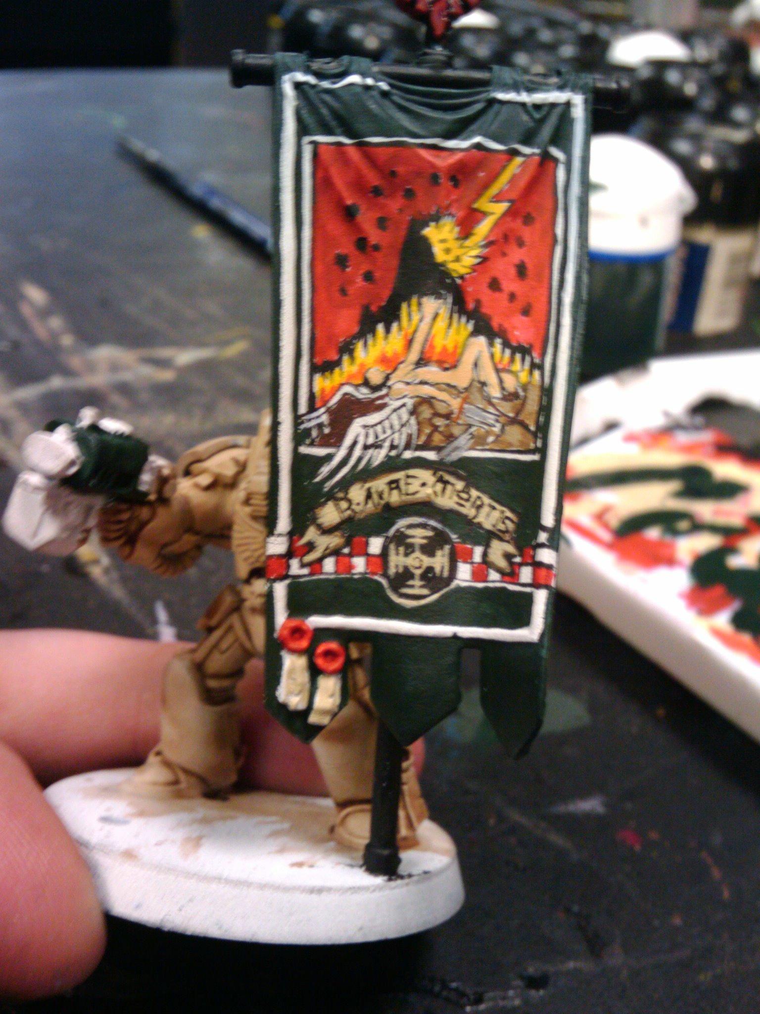 Banner, Deathwing, Freehand, Space Marines