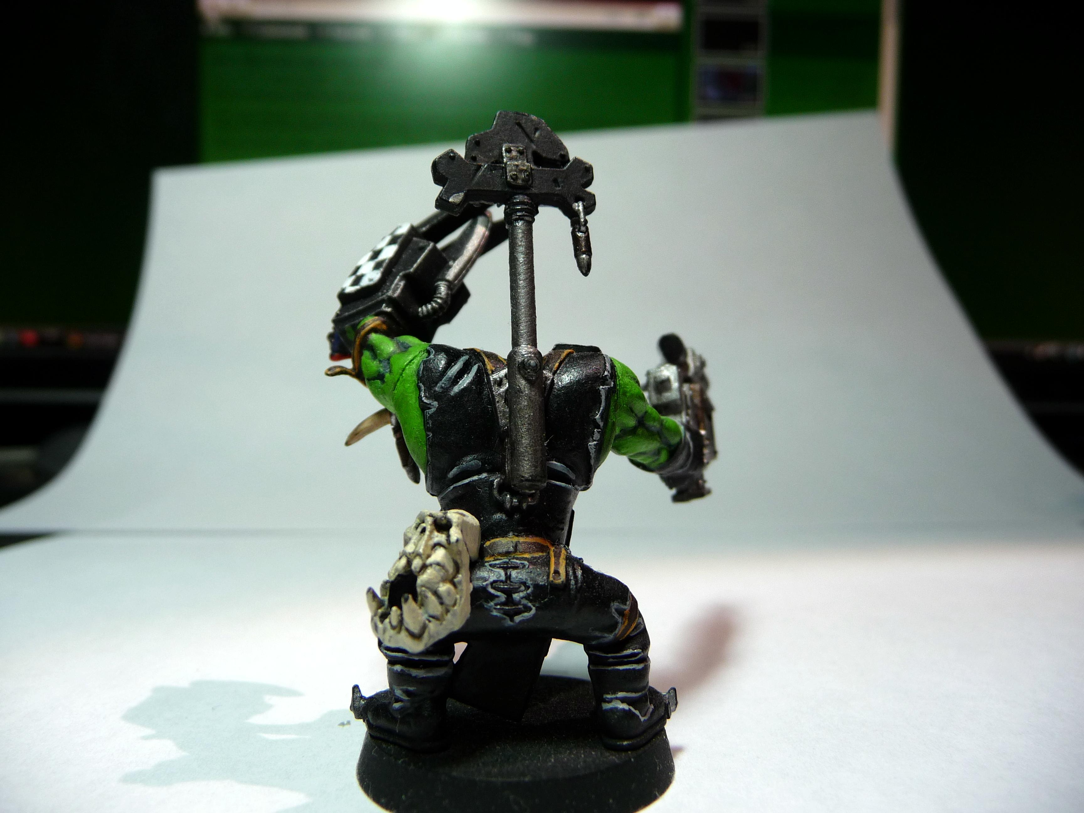 Goff, Nob, Orks, Power Klaw, Warhammer 40,000