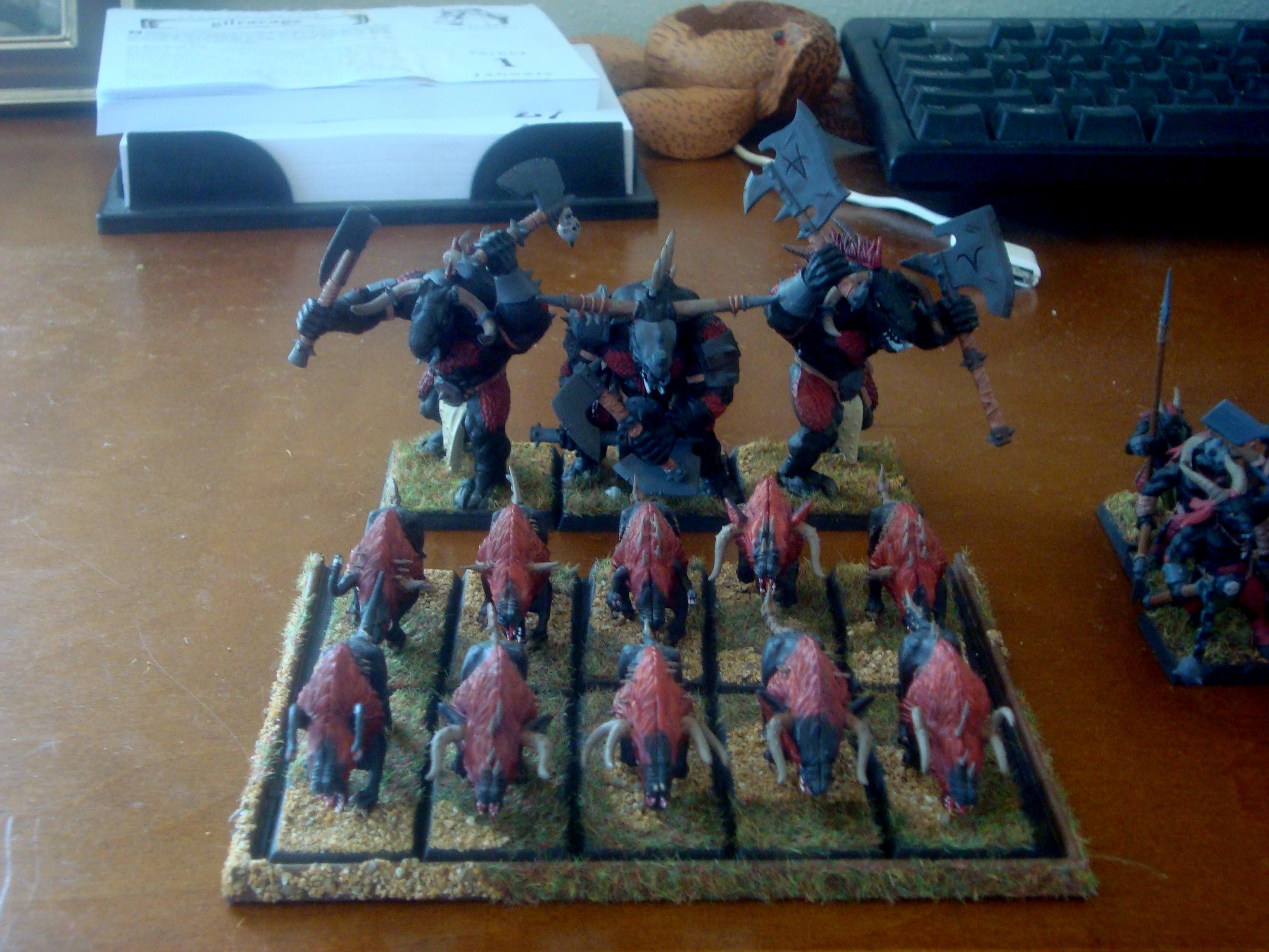 Hounds &amp; minotaur