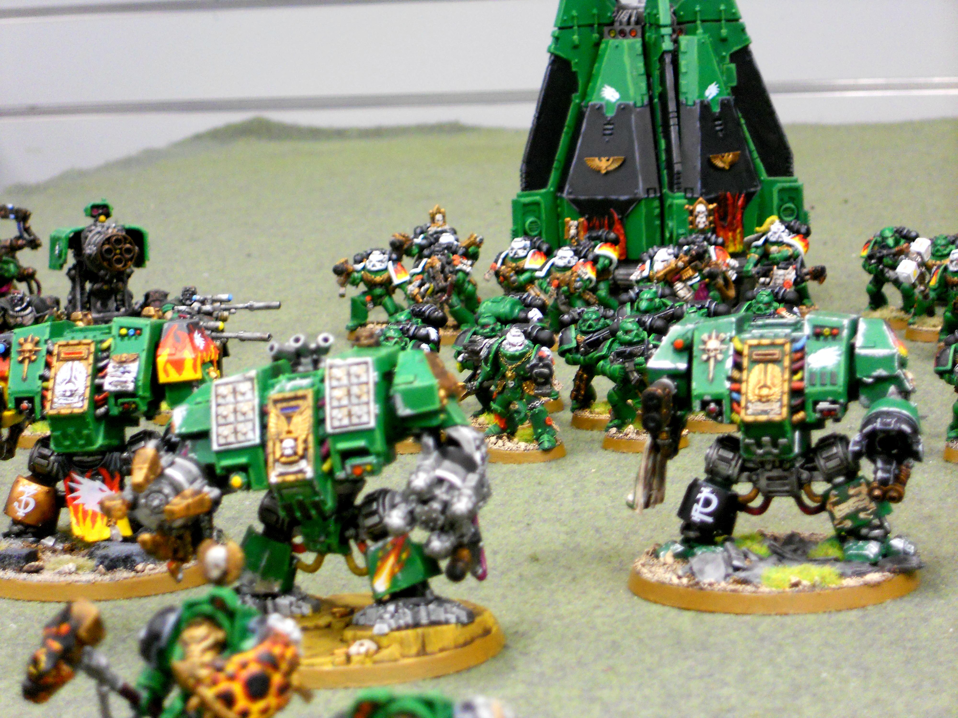 Salamanders, Space Marines, Terminator Armor, Vulkan, Warhammer 40,000