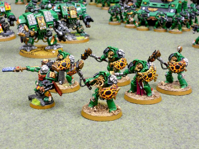 PAINTING SHOWCASE Warhammer 40k Space Marines Salamanders Army 9th 