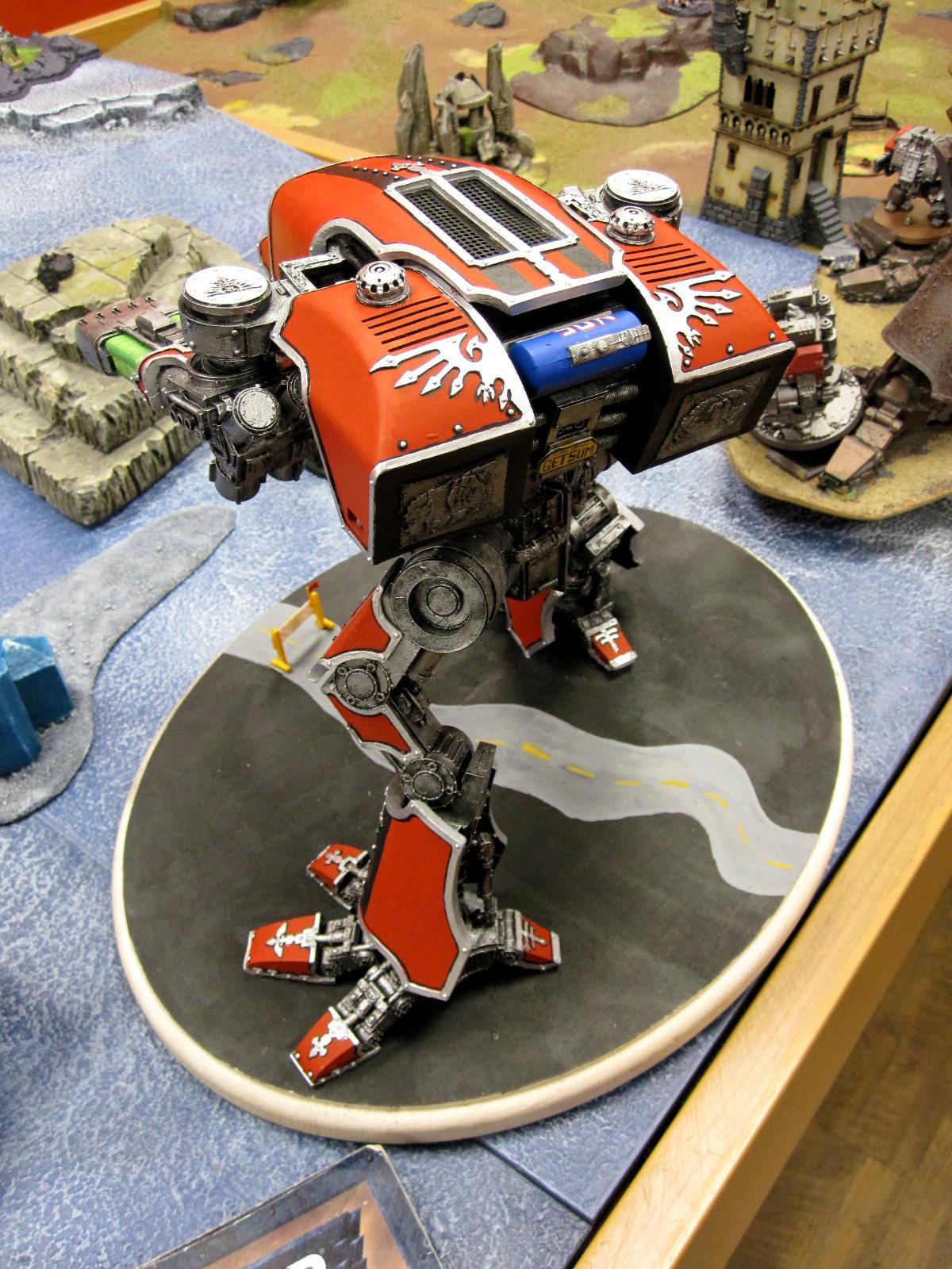 Armorcast, Getsum, Painting, Red, Titan, Warhound