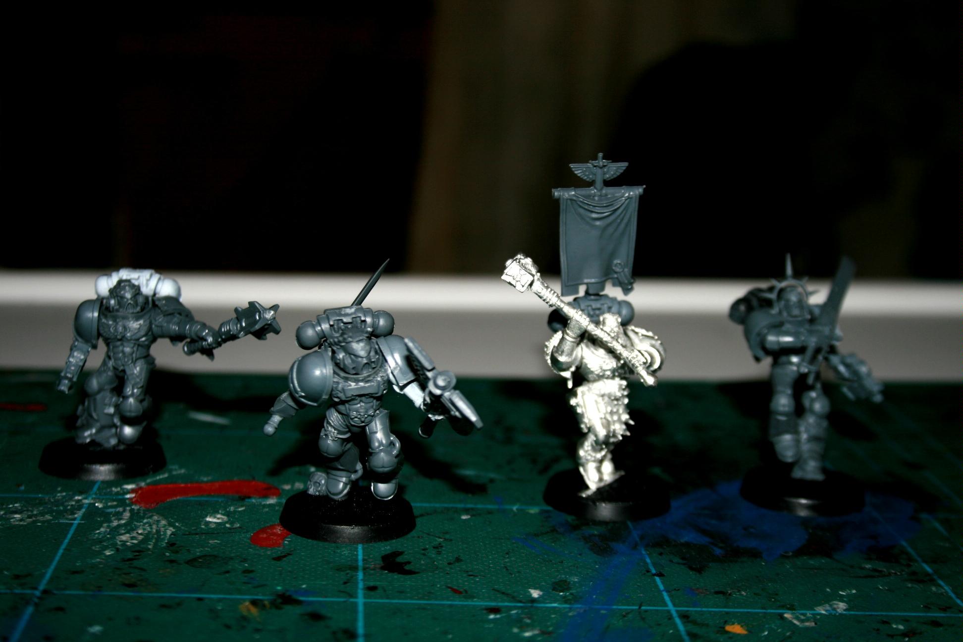 Headquarters, Honour Guard, Sanguinary Guard, Space Marines, Work In Progress