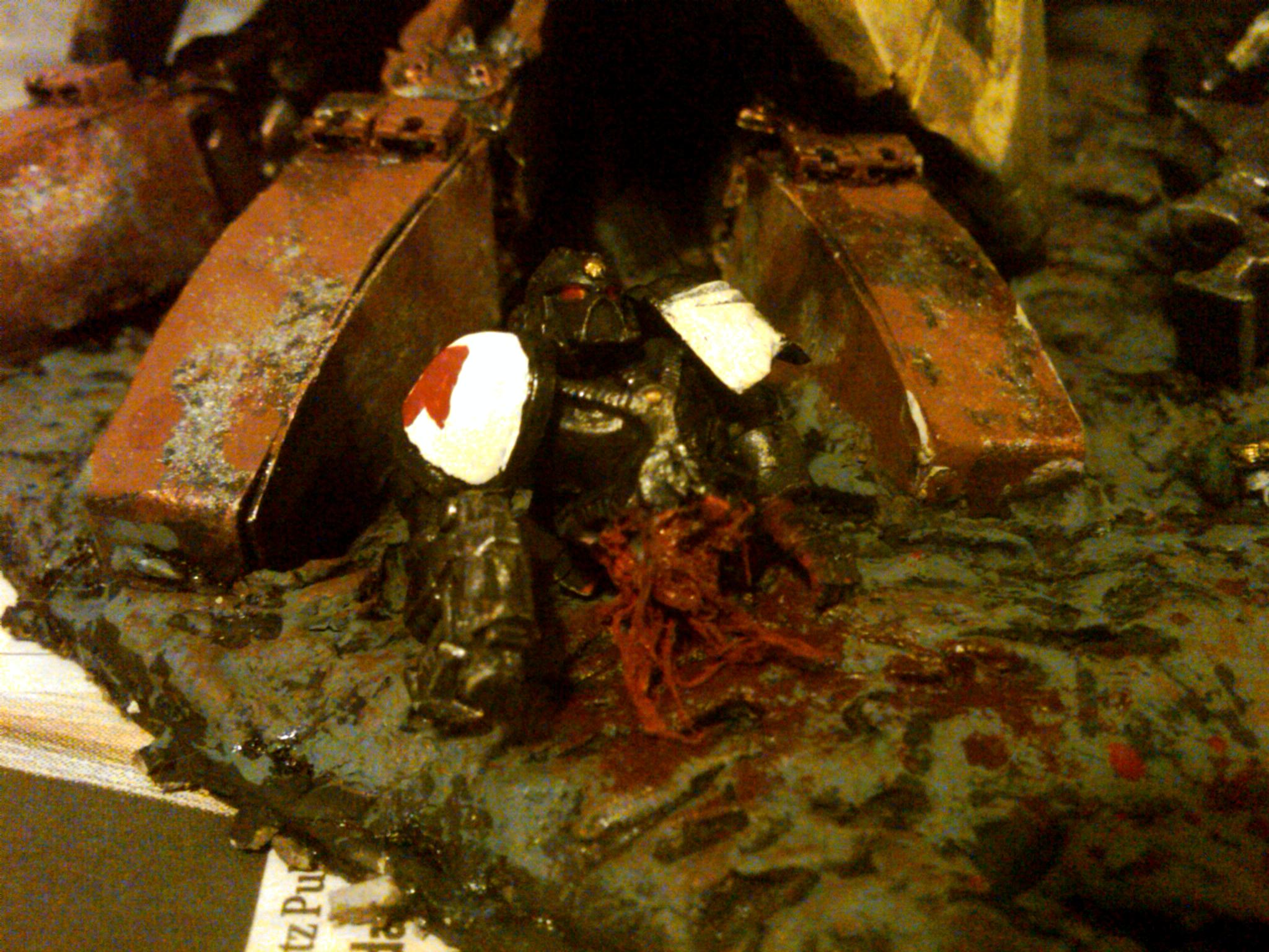 Warhound Titan - Dead BlackTemplars detail