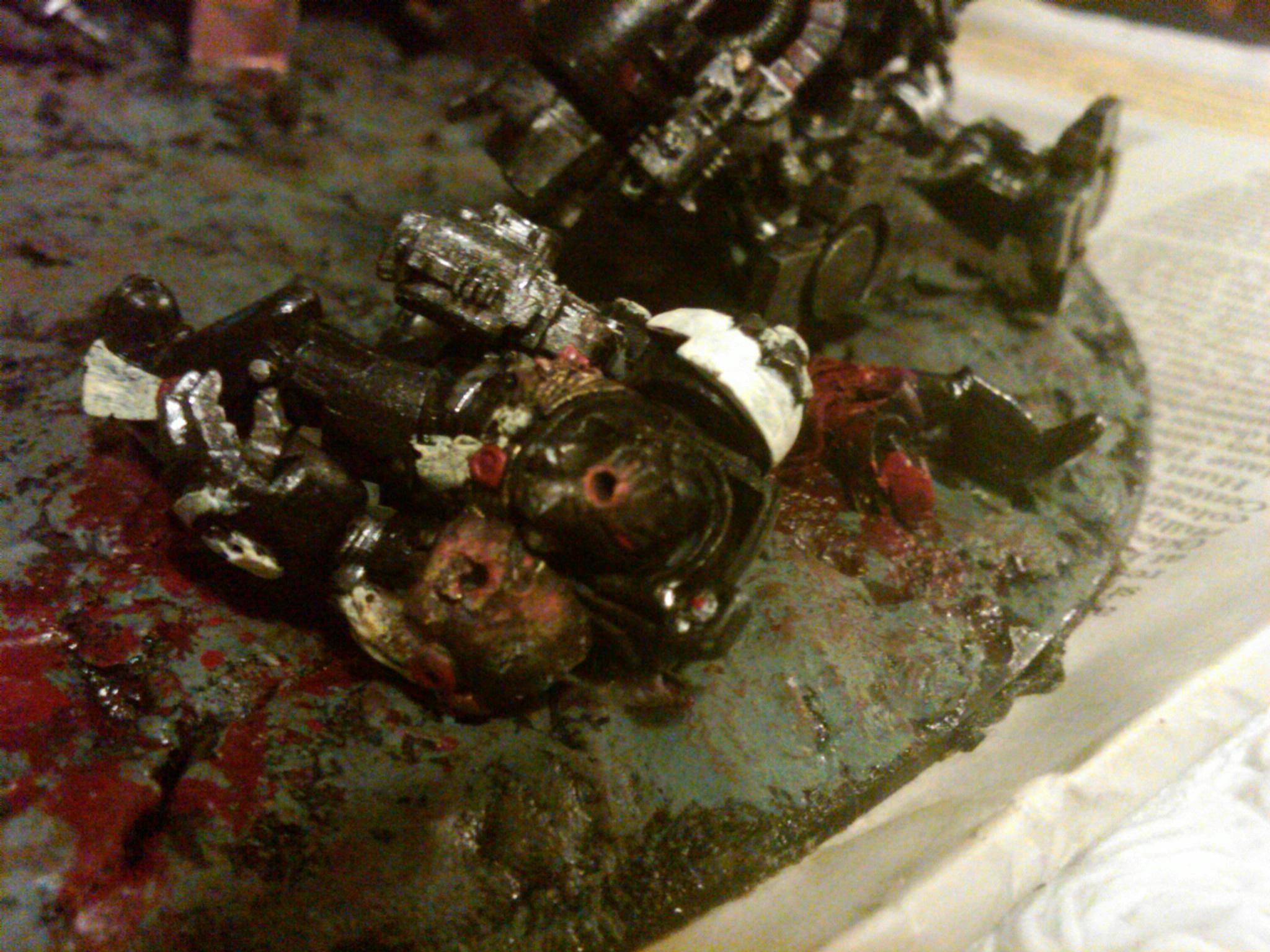 Warhound Titan - Dead BlackTemplars detail
