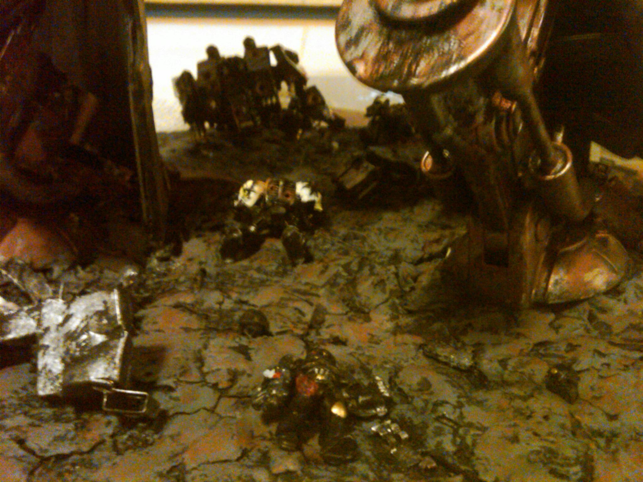 Warhound Titan - Dead BlackTemplars detail