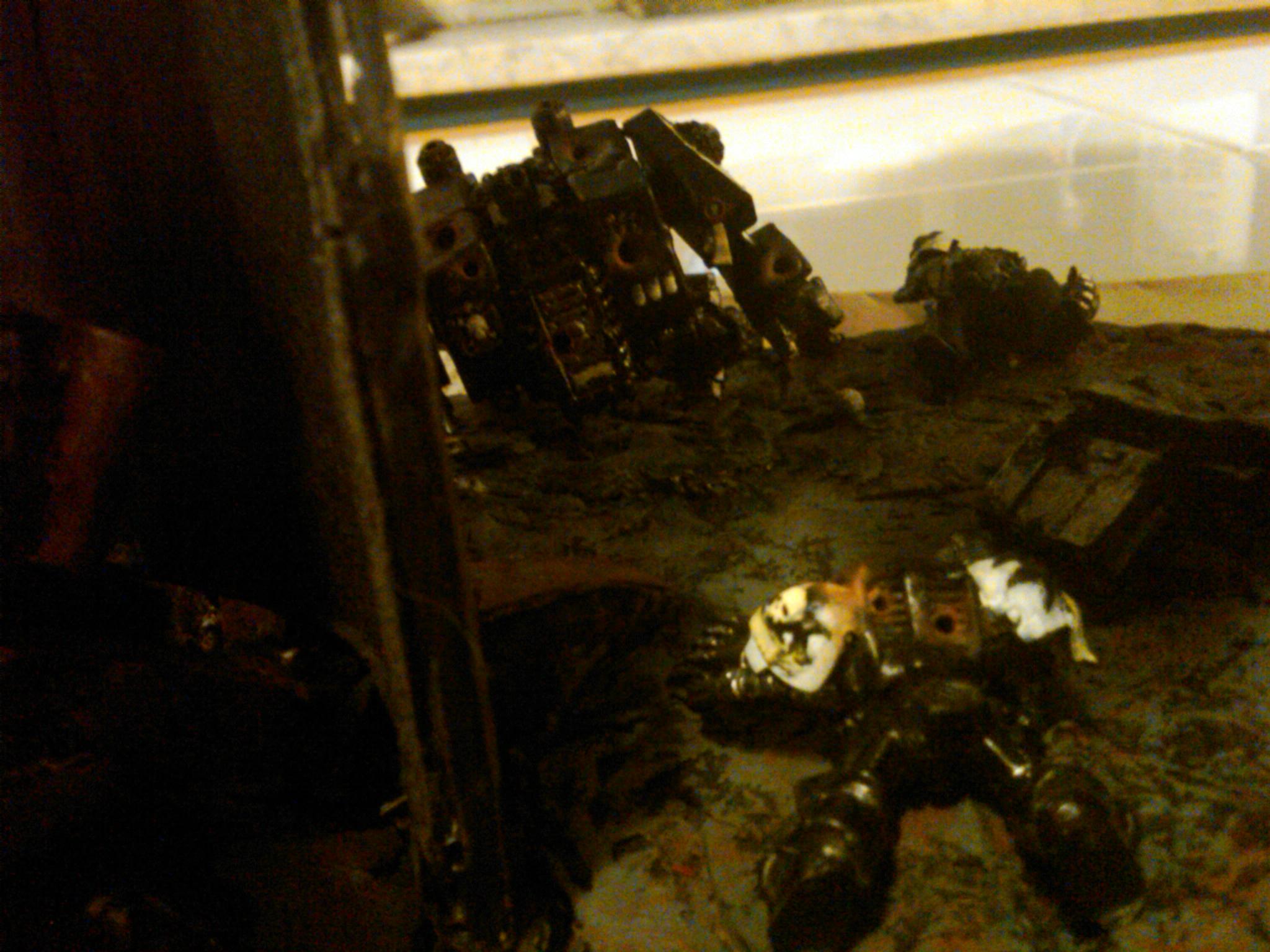 Warhound Titan - Dead BlackTemplars detail