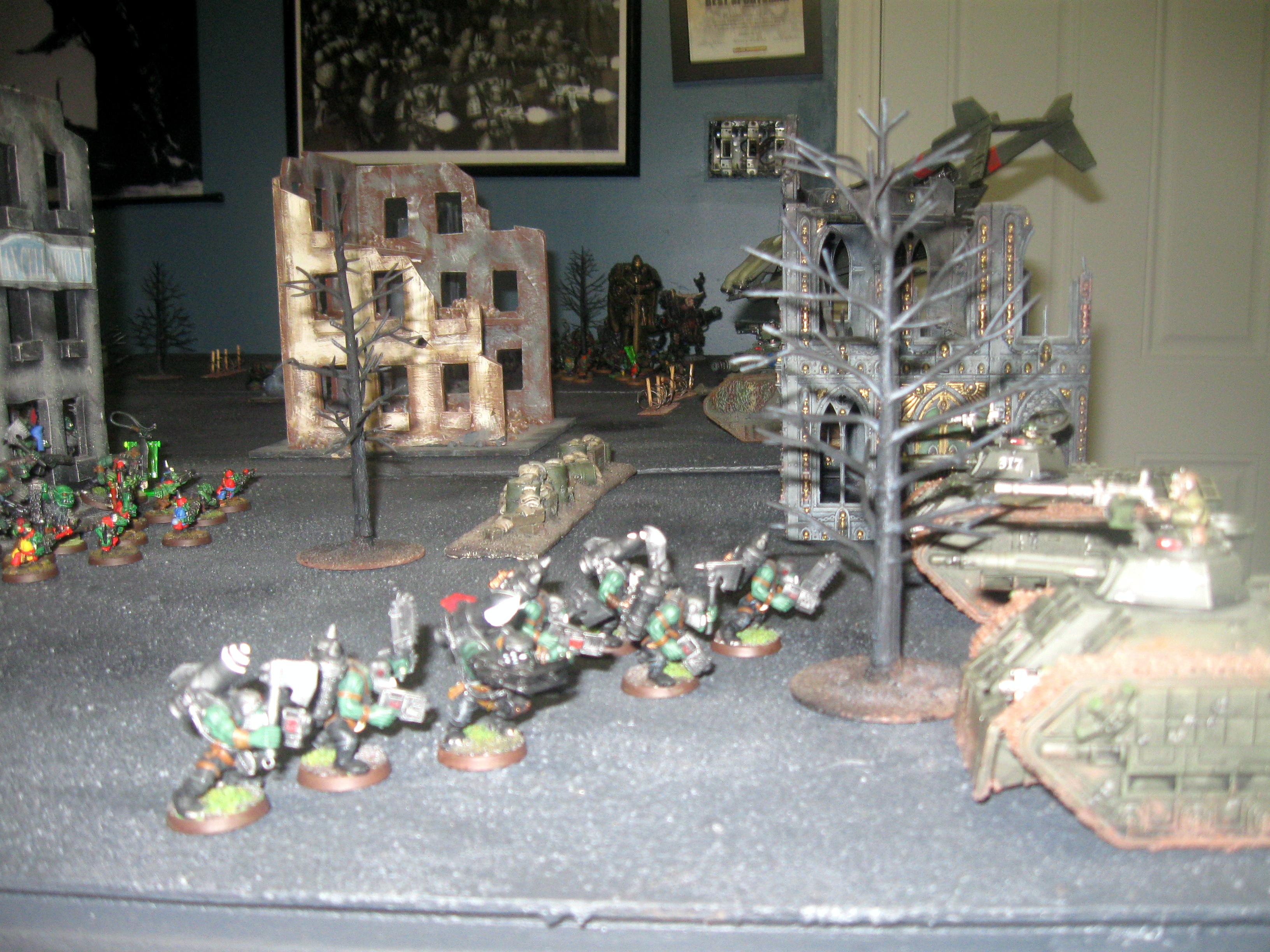 Battle Report Photo, Cities Of Death, Imperial Guard, Orks, Urban