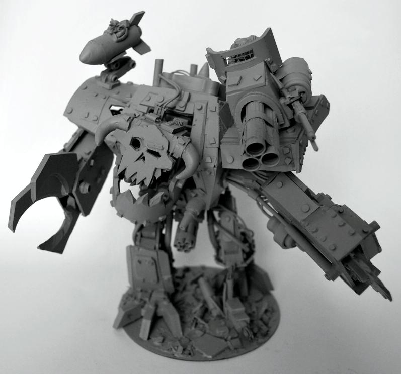 Deff Dread, Gobboss, Mega Deff Dread, Michal, Orks, Purc, Scratch Build