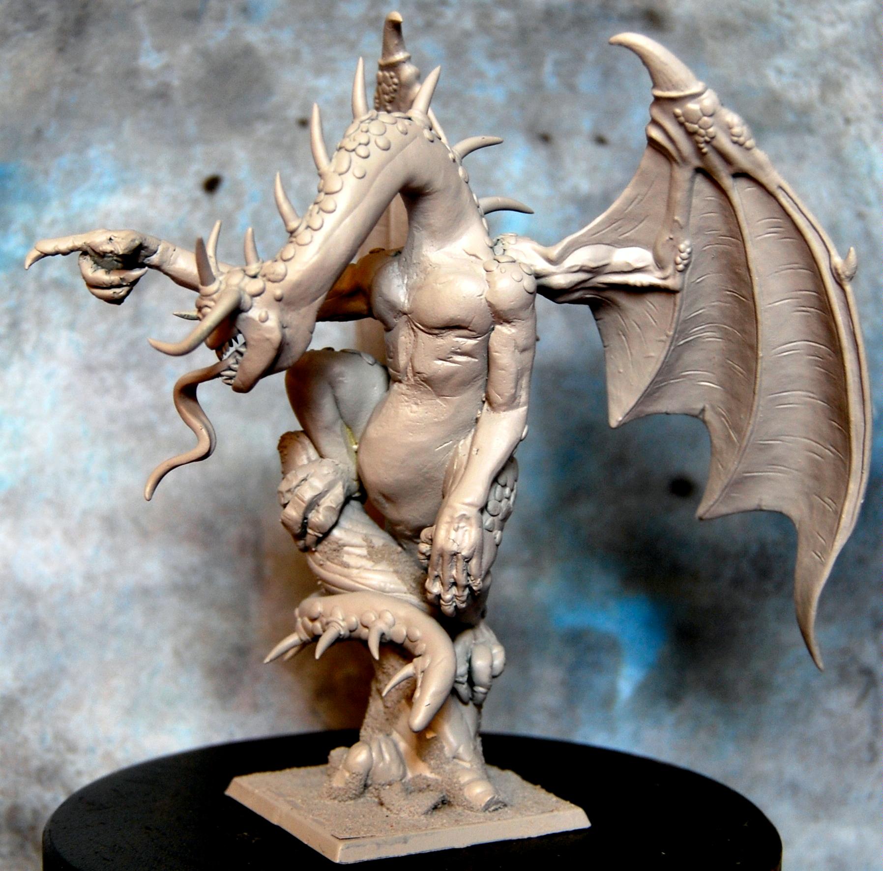 Daemons, Dragon, Gobboss, Jabberslythe, Michal, Purc, Sculpting