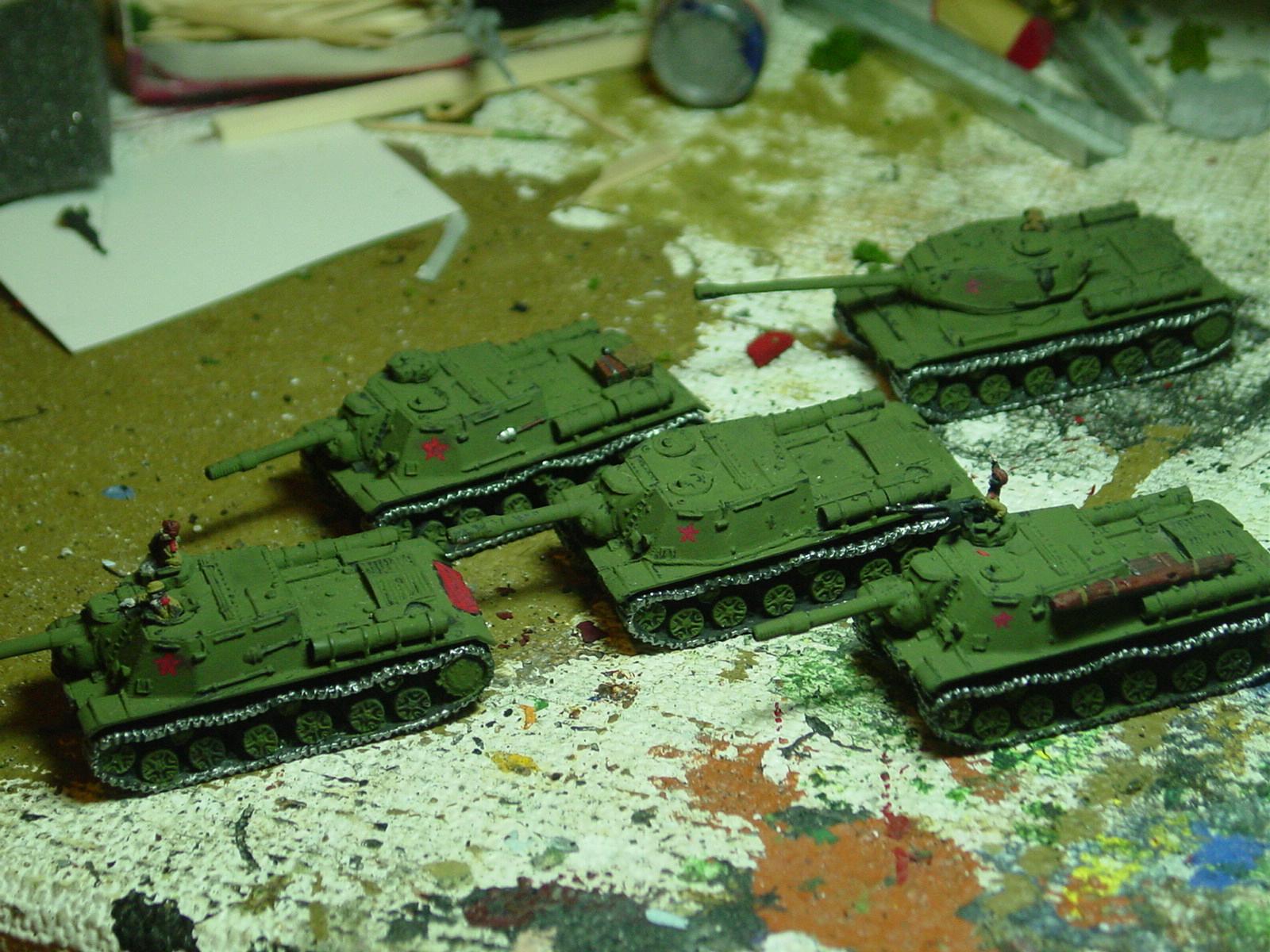 15mm, Assault Guns, Flames Of War, Russians, World War 2