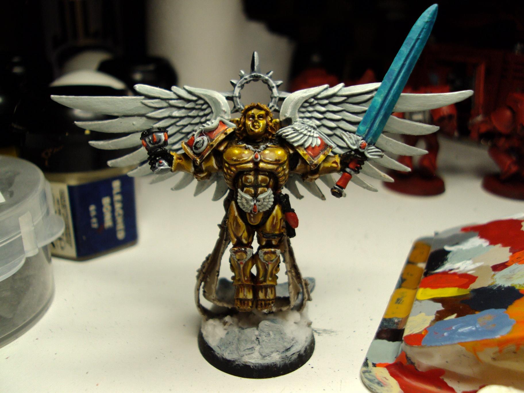 Blood Angels, Gold, Non-Metallic Metal, Sanguinor, Space Marines, Warhammer 40,000