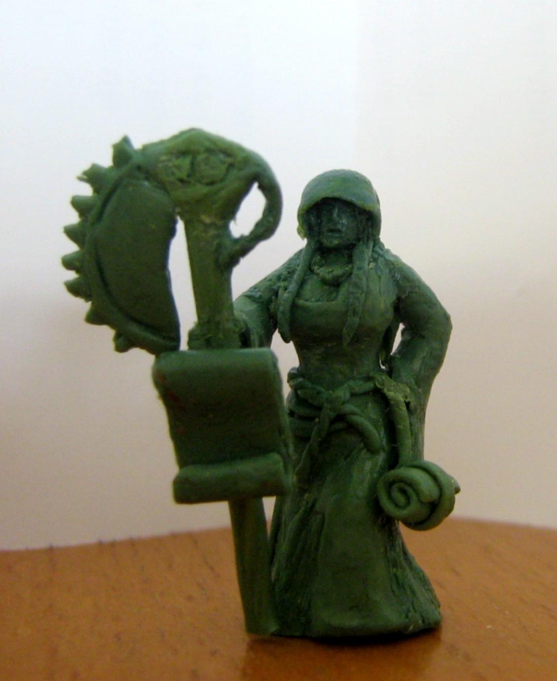 Female, Priest, Sculpting