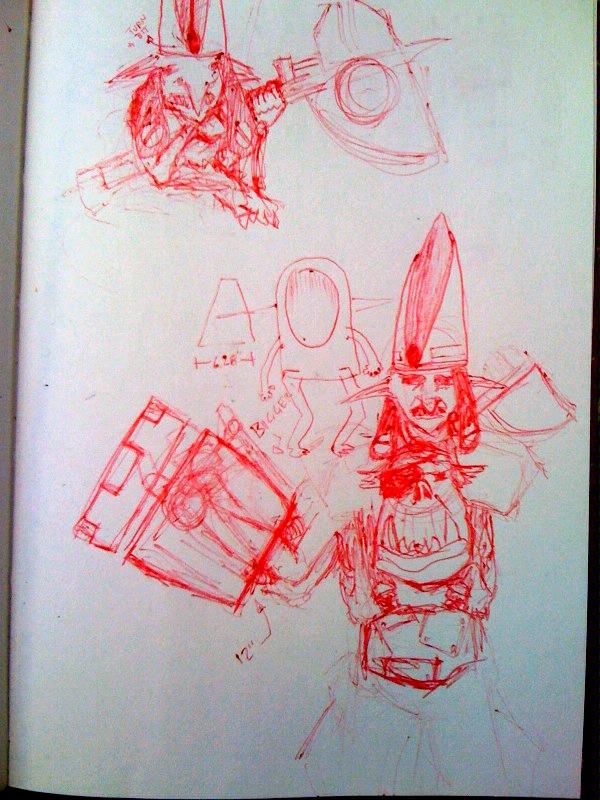Gutsnik Costume Sketch