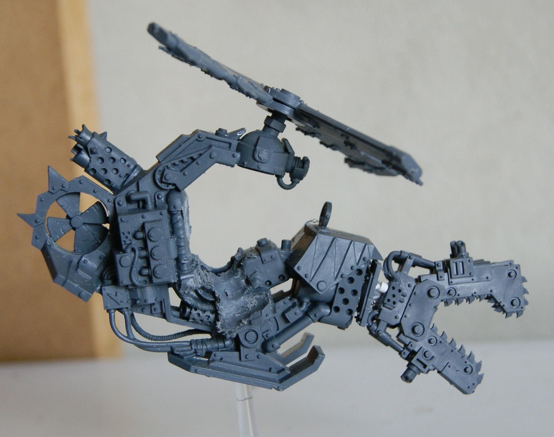 Buzzsaw, Conversion, Deffkopta, Grot Rebellion, Grot Rebels, Grots, Warhammer 40,000, Work In Progress
