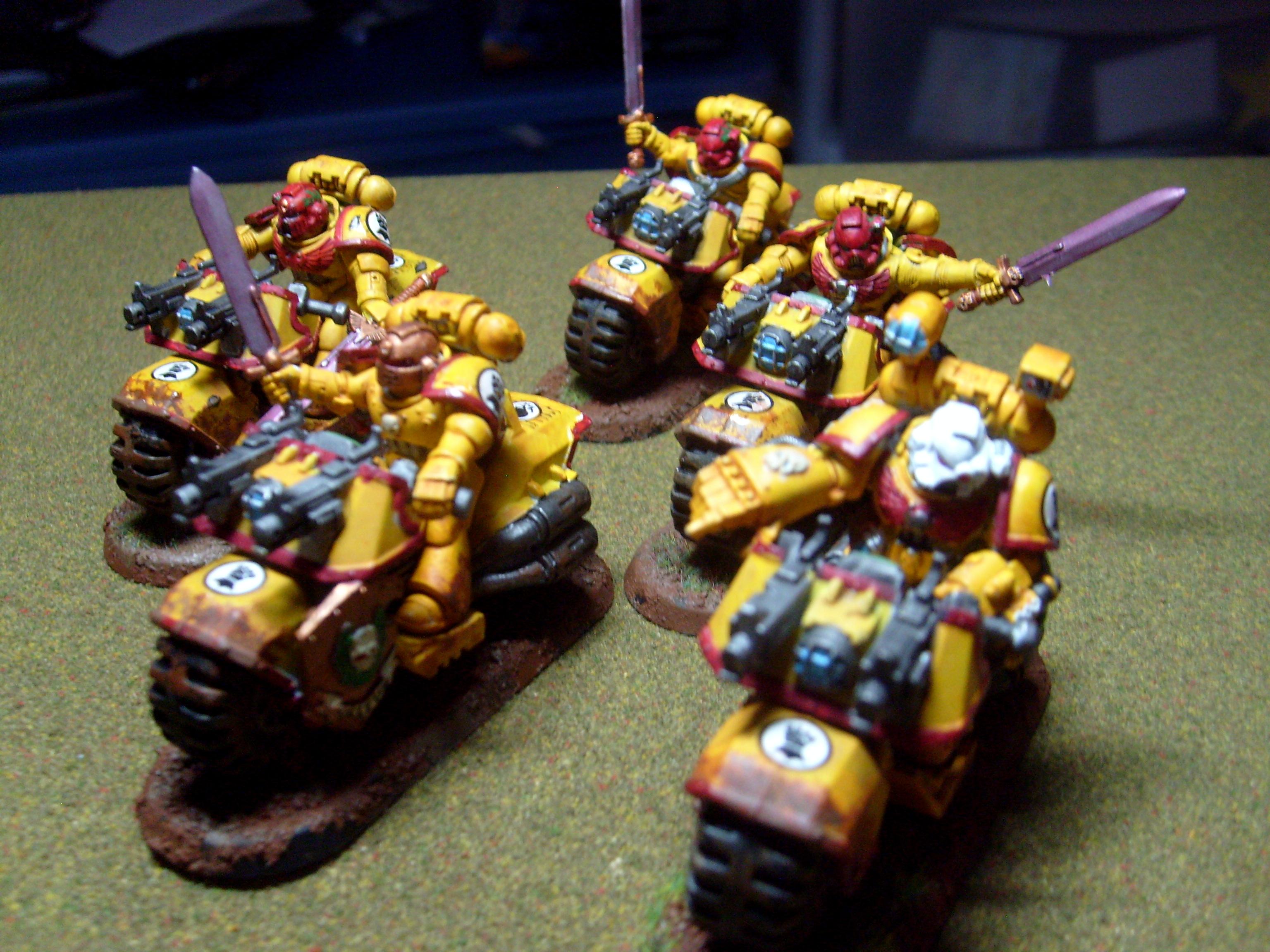 Bike, Imperial Fists, Power Fist, Power Sword, Space Marines, Warhammer 40,000