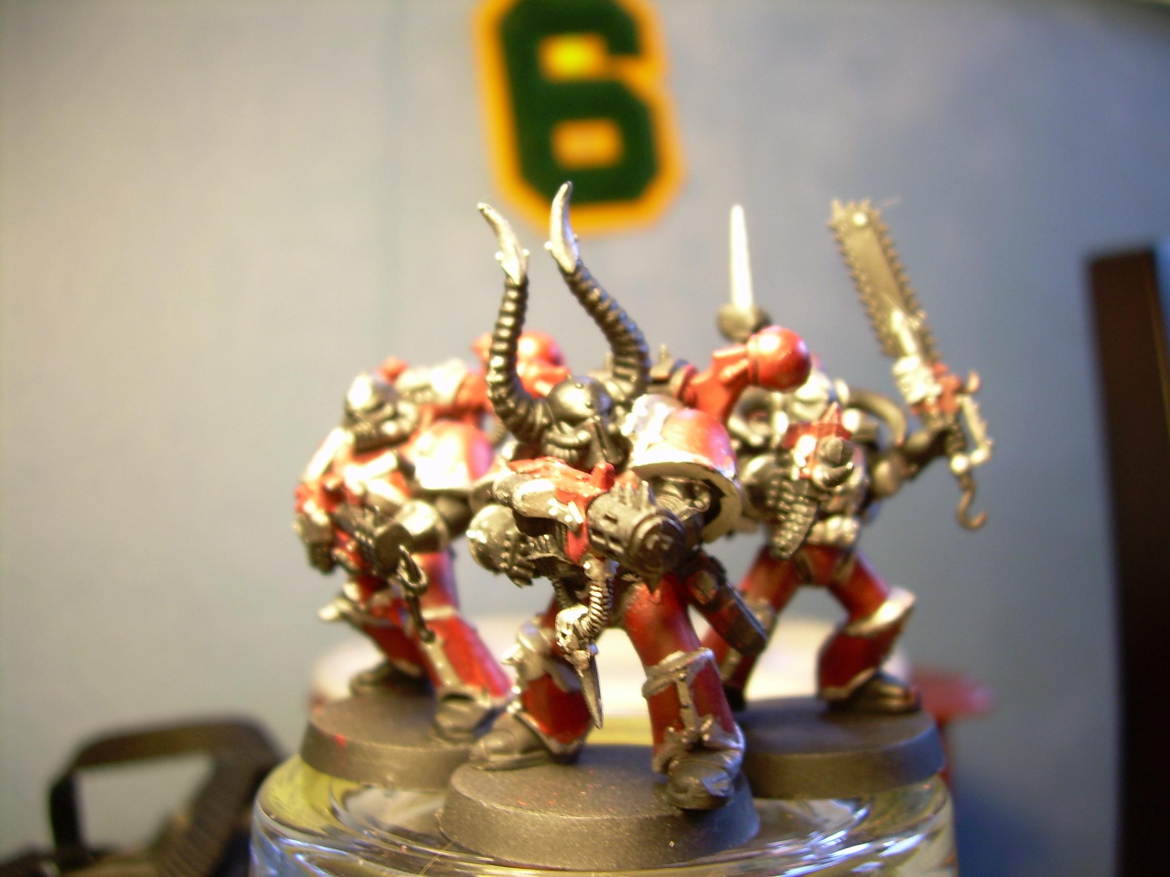 The flamer, meltagun, and CSM; as i said before these are FAR from finished models