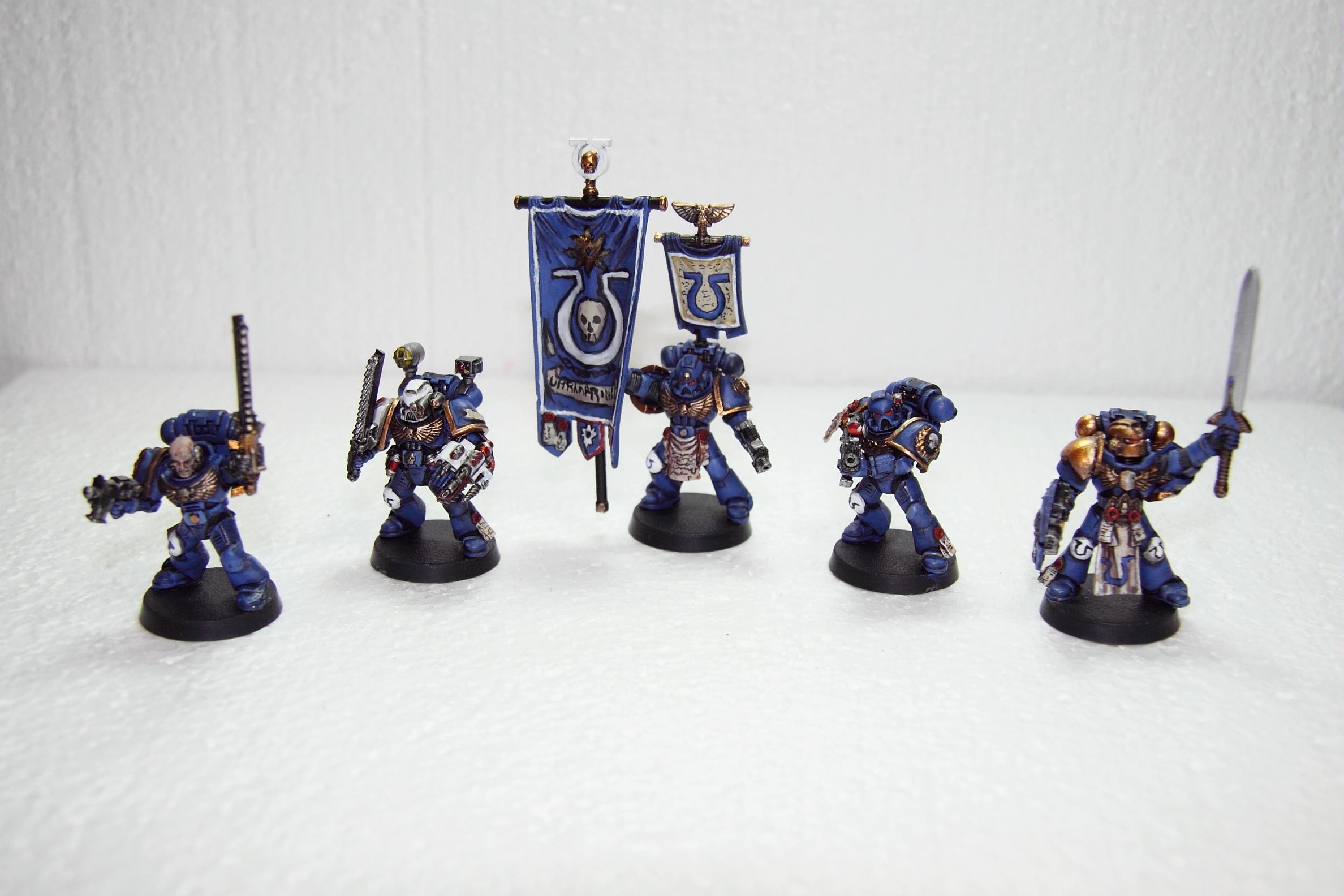 Command Squad, Space Marines, Ultramarines, Warhammer 40,000