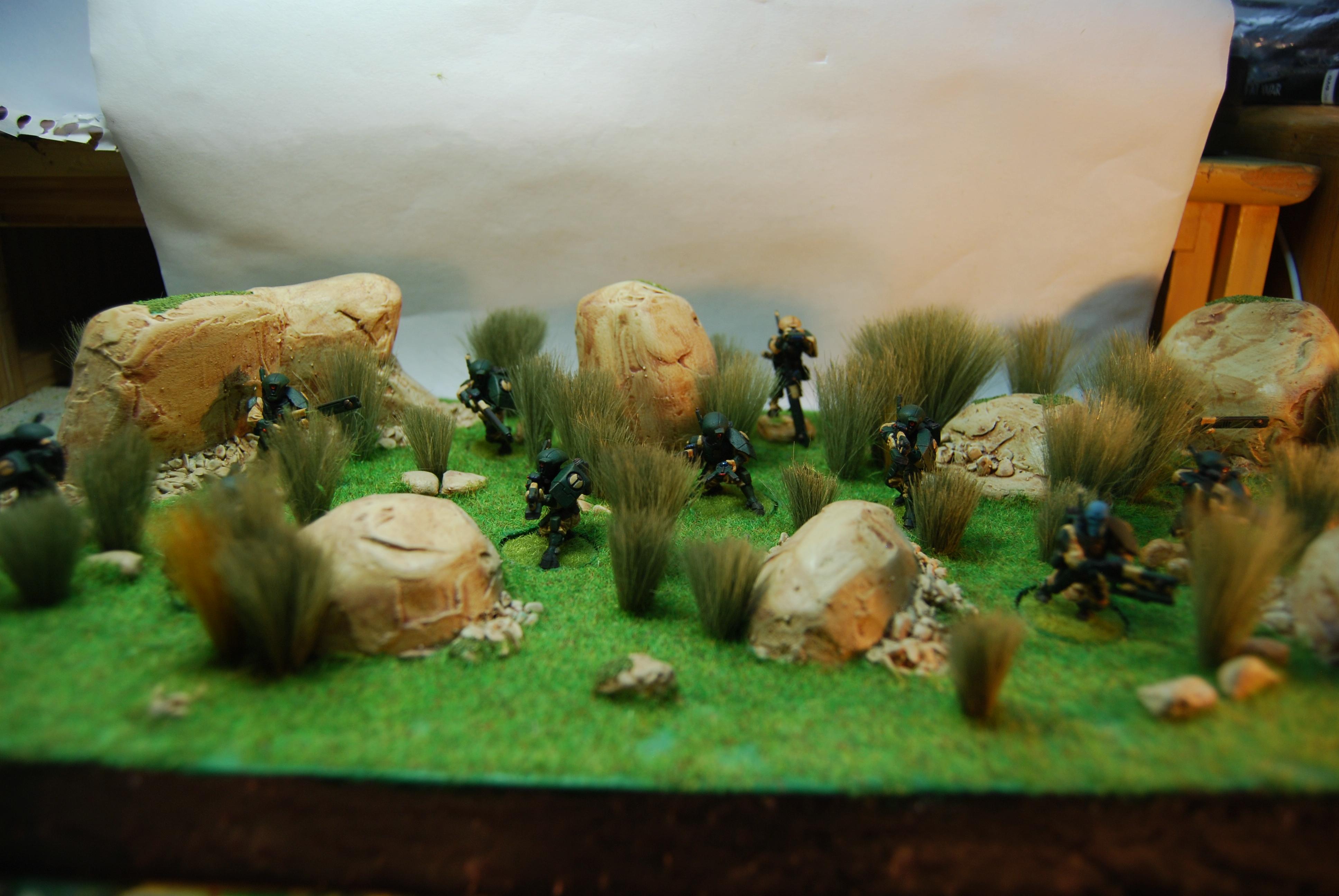 Field, Fire Warriors, Tau, Terrain, Warhammer 40,000