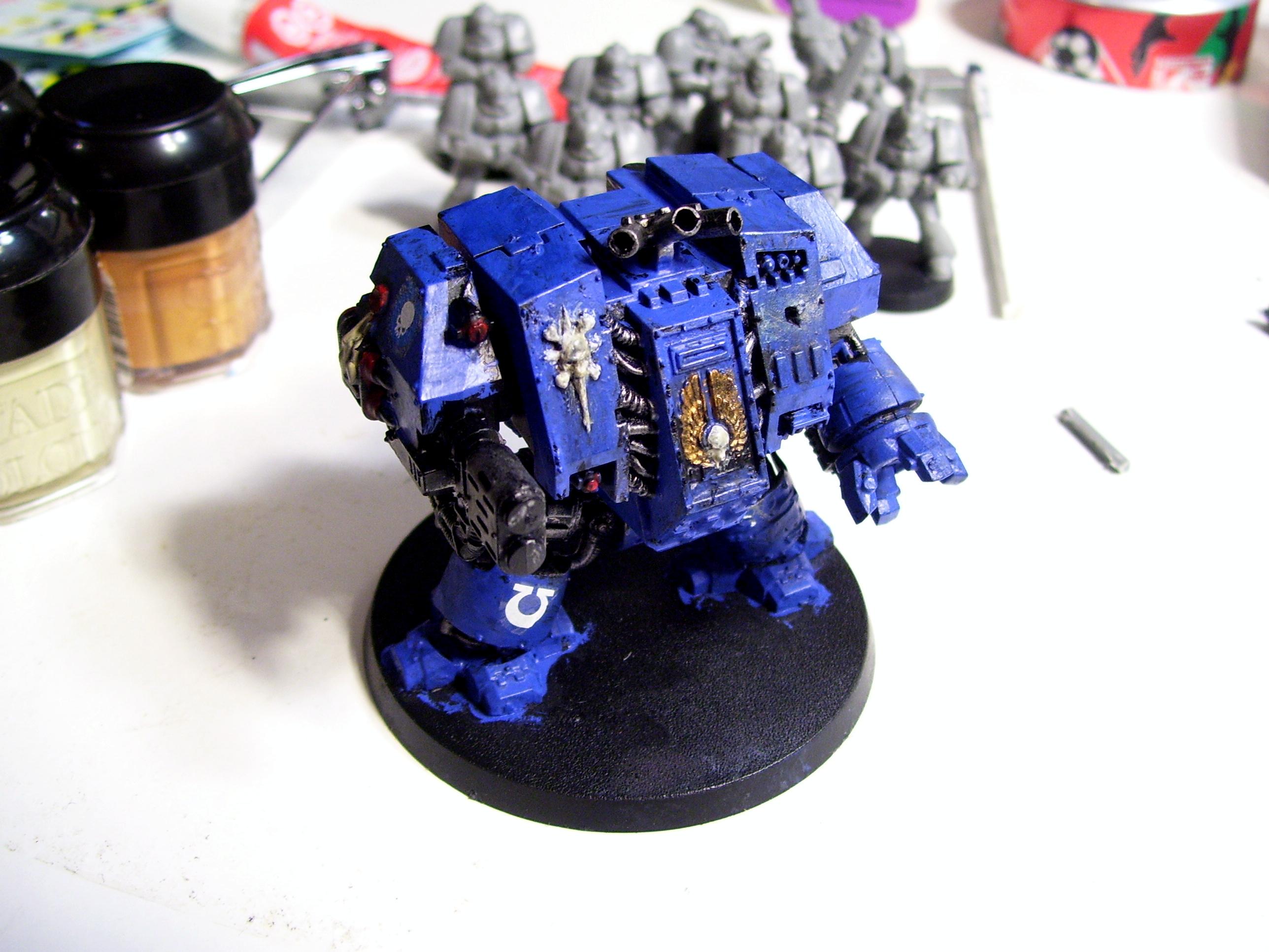 Dreadnought, Space Marines, Ultramarines, Warhammer 40,000